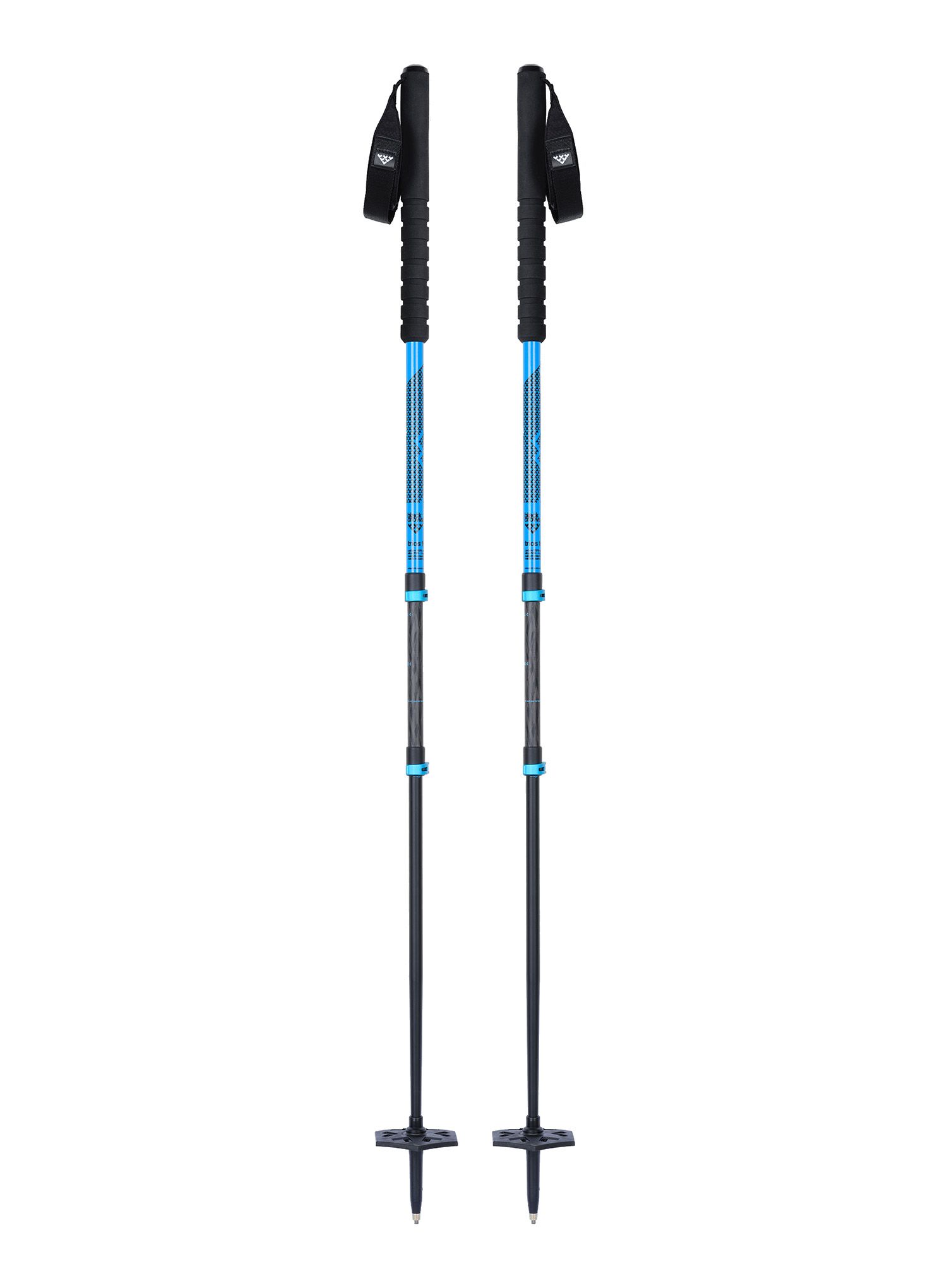 Skialpové hole Black Crows Trios Freebird - black/blue/blue