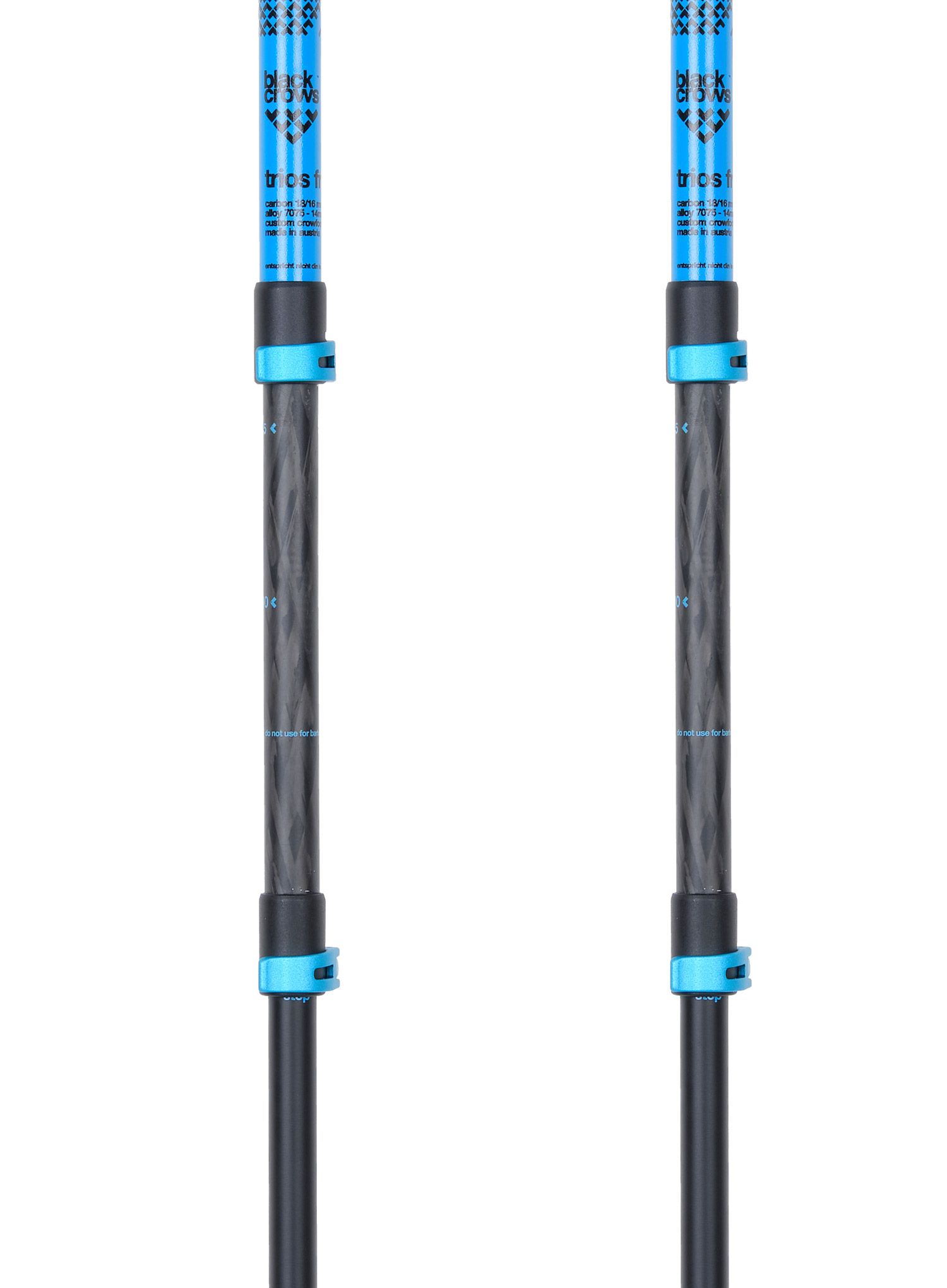 Skialpové hole Black Crows Trios Freebird - black/blue/blue