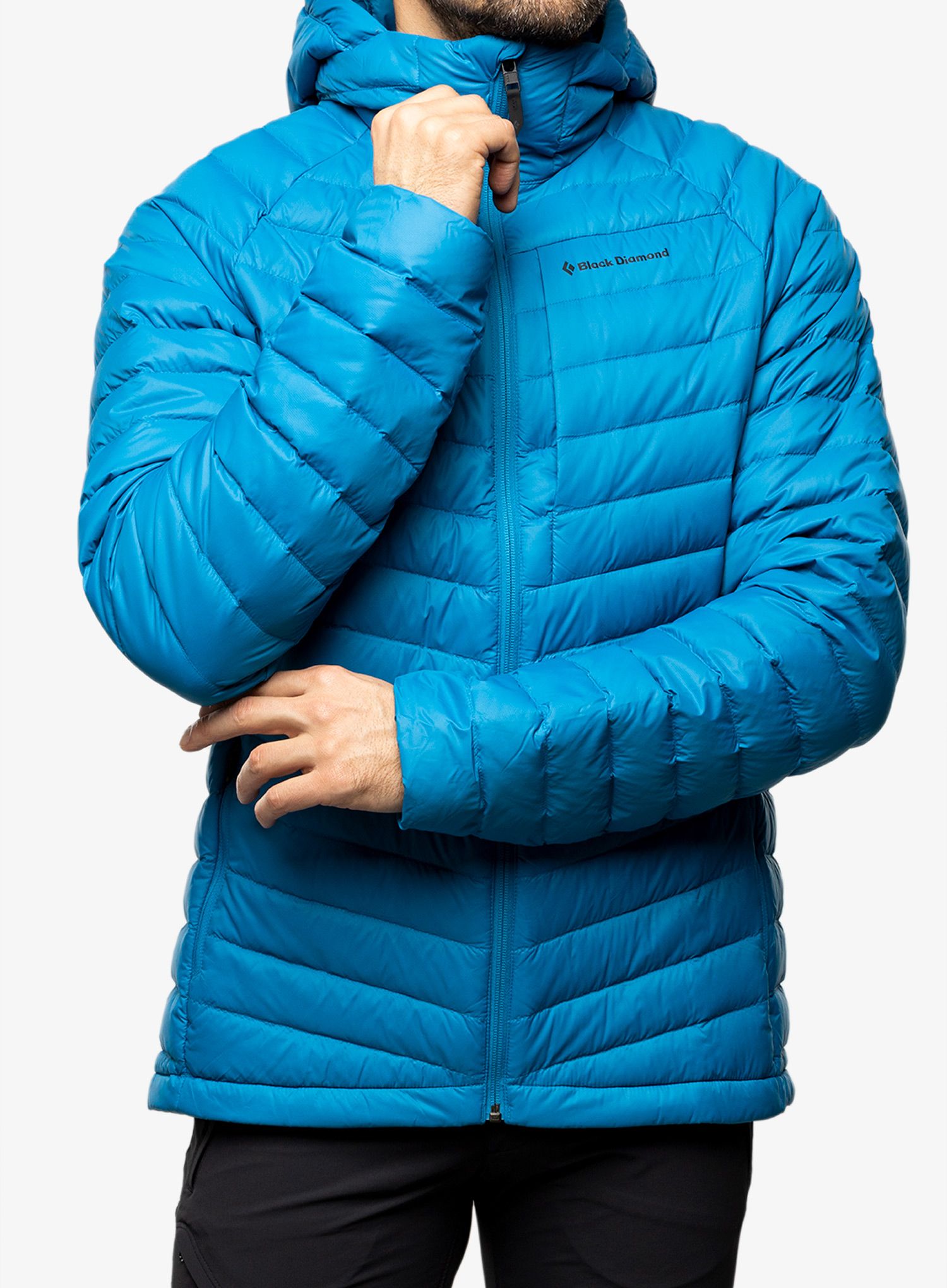 Péřová bunda Black Diamond Access Down Hoody - kingfisher