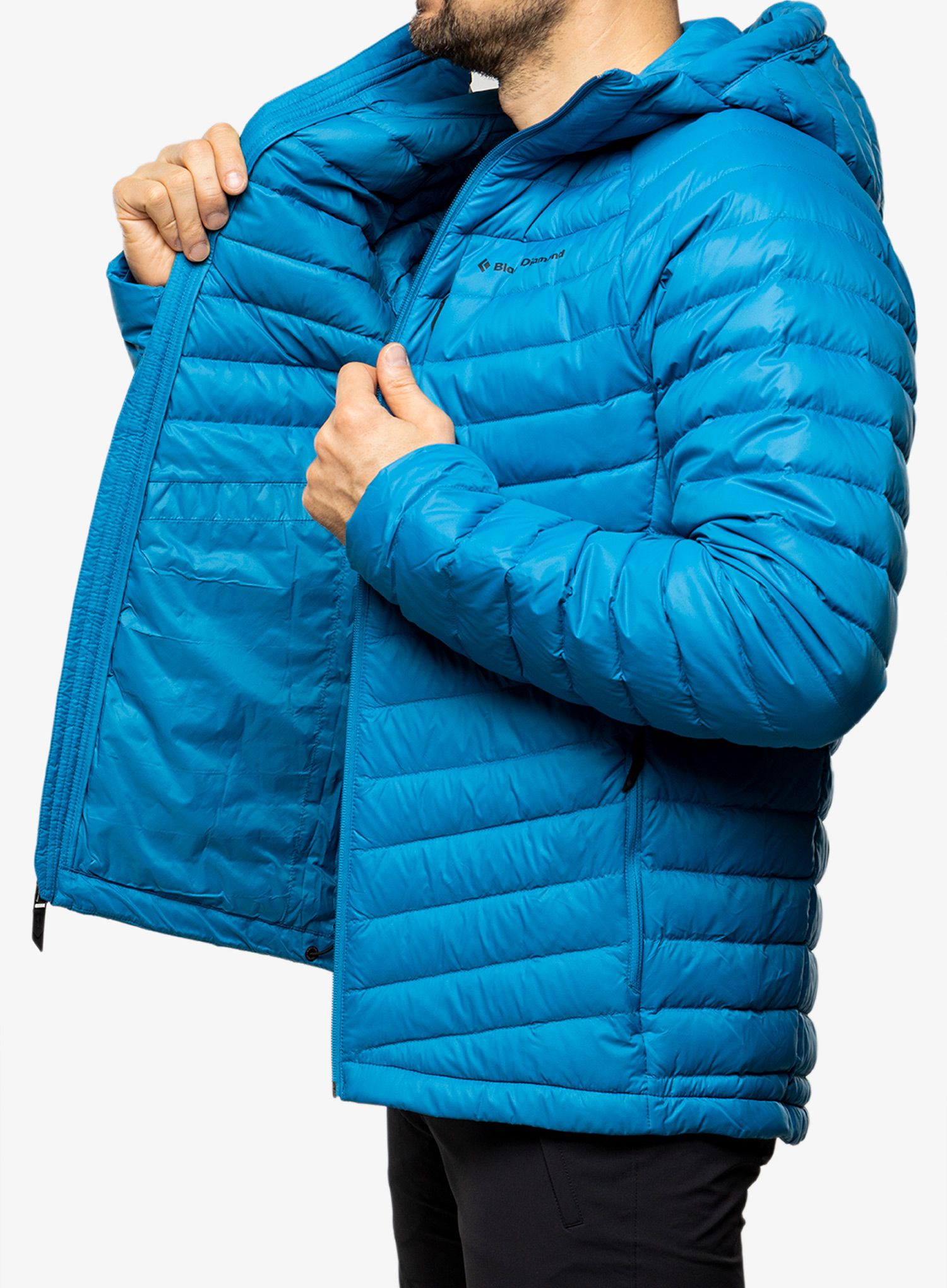 Péřová bunda Black Diamond Access Down Hoody - kingfisher