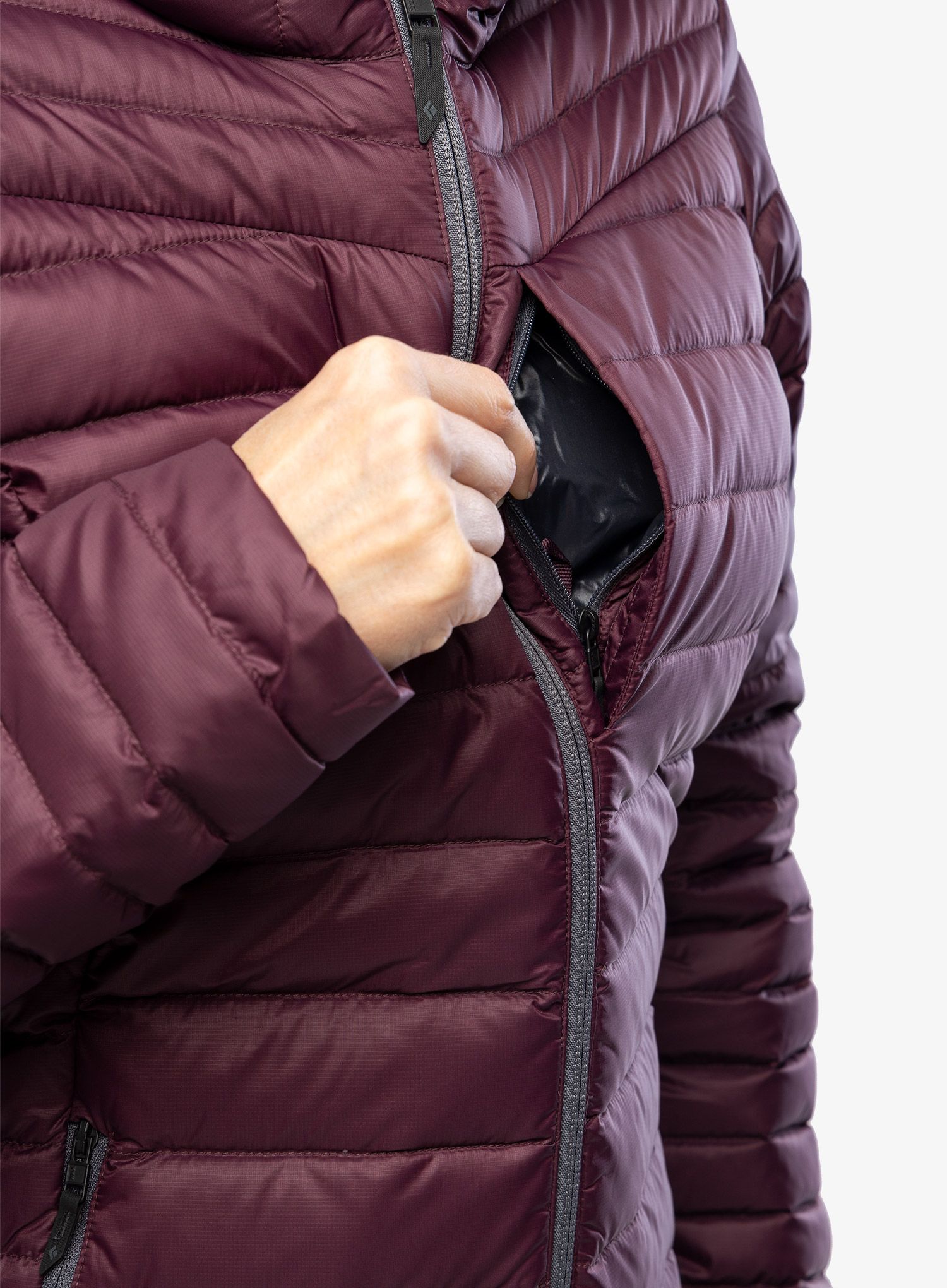 Dámská bunda Black Diamond Access Down Hoody - bordeaux