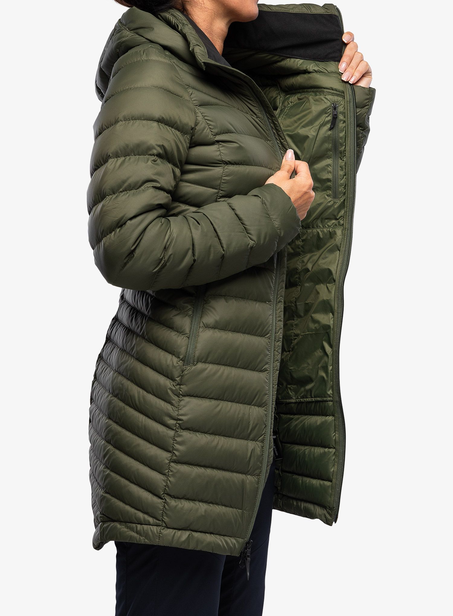 Dámský kabát Black Diamond Access Full Length Dwn Parka - tundra
