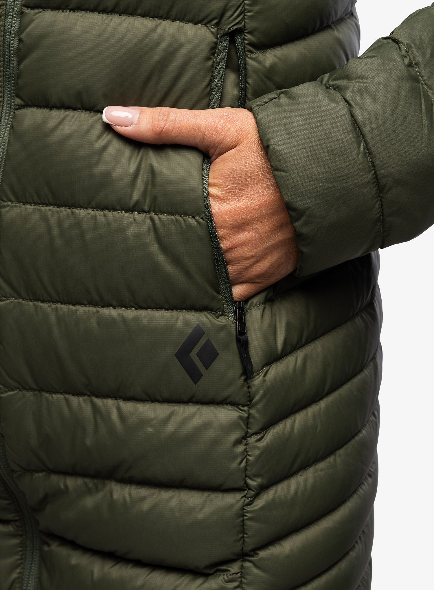 Dámský kabát Black Diamond Access Full Length Dwn Parka - tundra