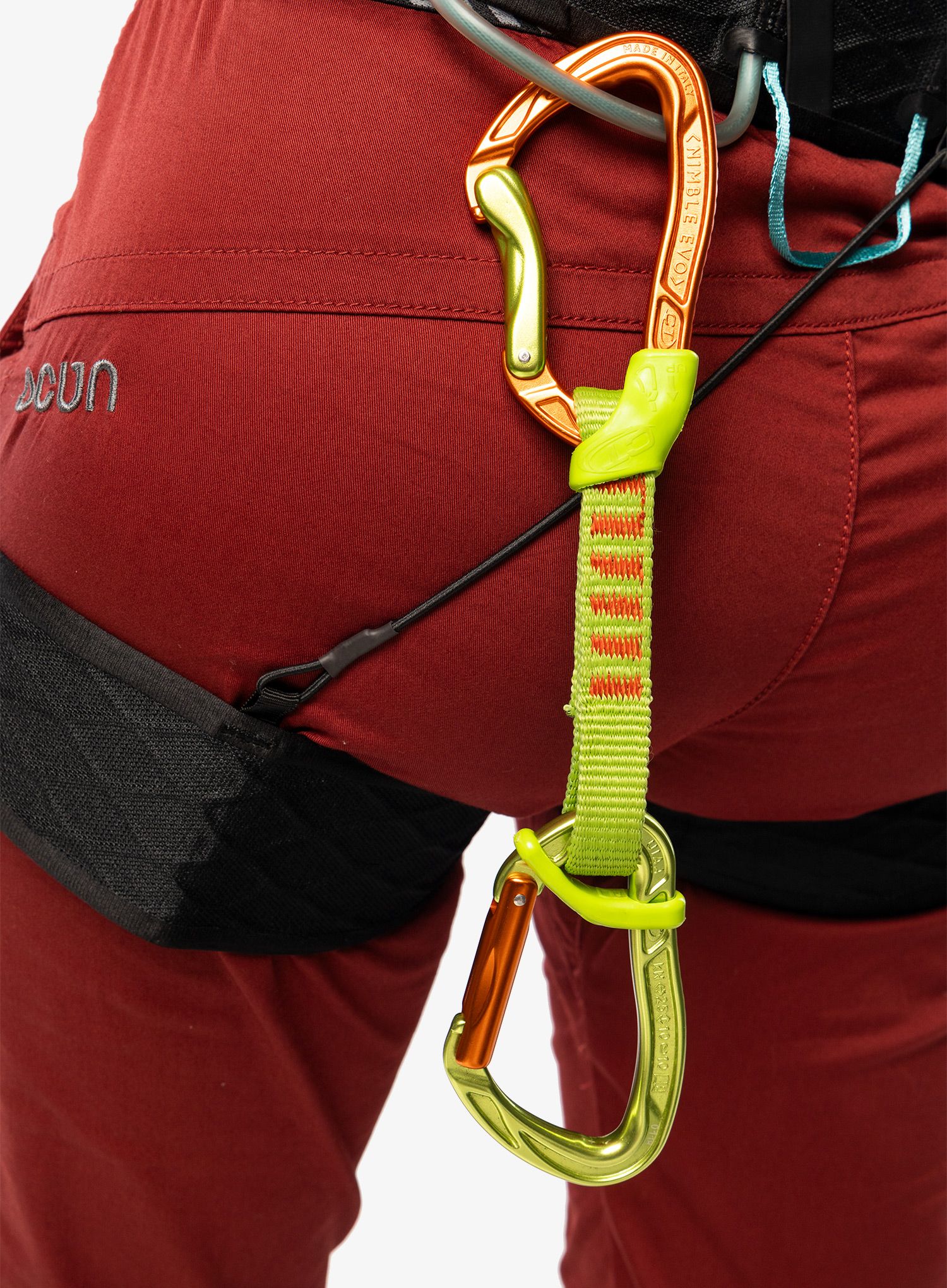 Dámský úvazek Black Diamond Airnet Harness - black/aqua verde