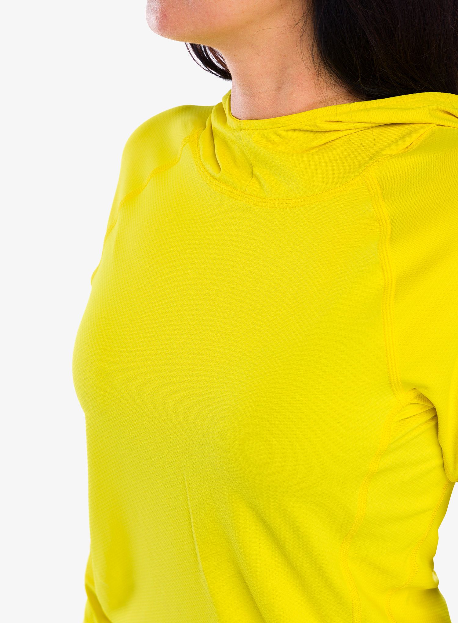 Dámská mikina s kapucí Black Diamond Alpenglow Hoody - clean yellow