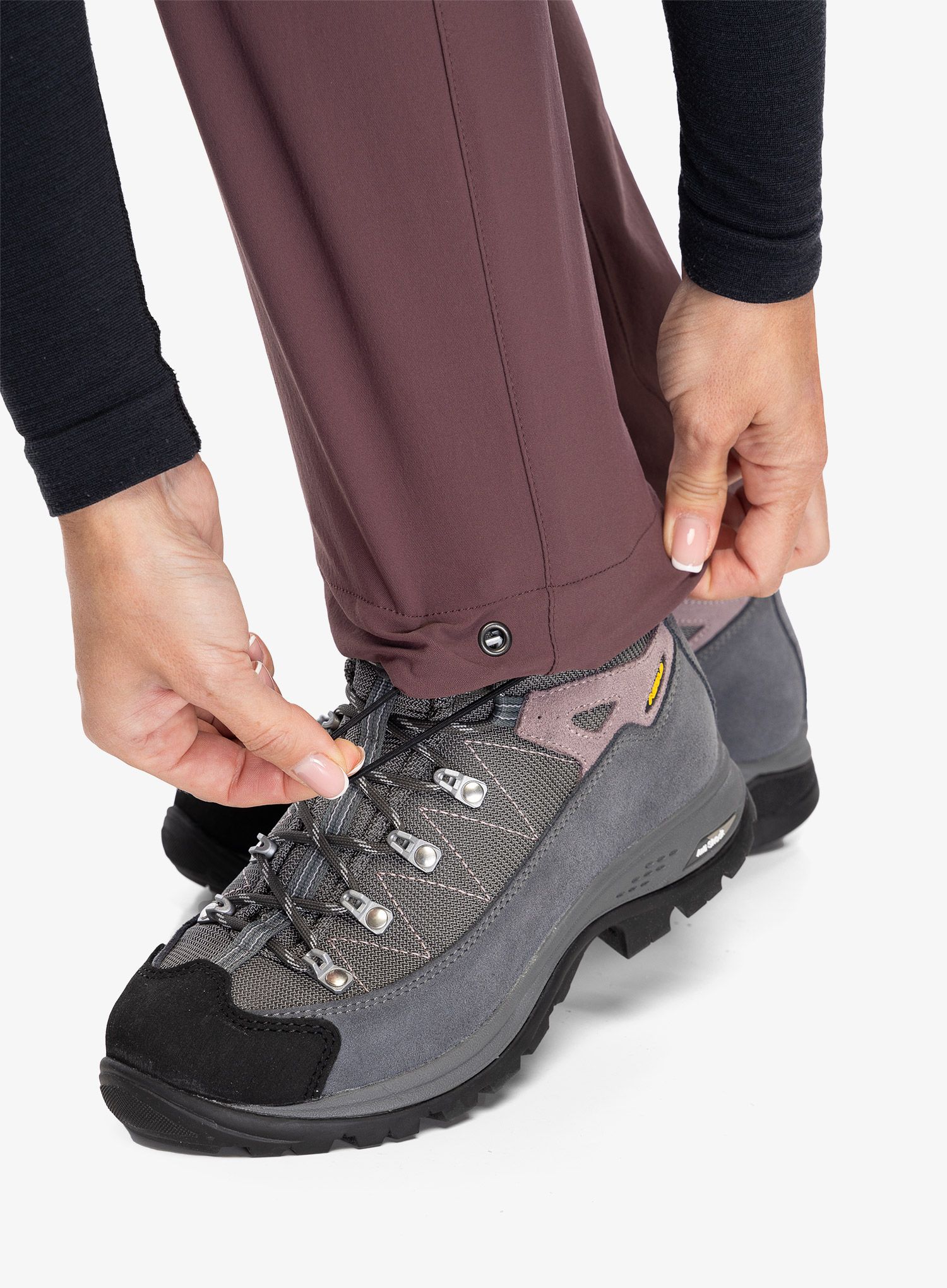 Trekové kalhoty dámské Black Diamond Alpine Hybrid Pants - fig/charcoal
