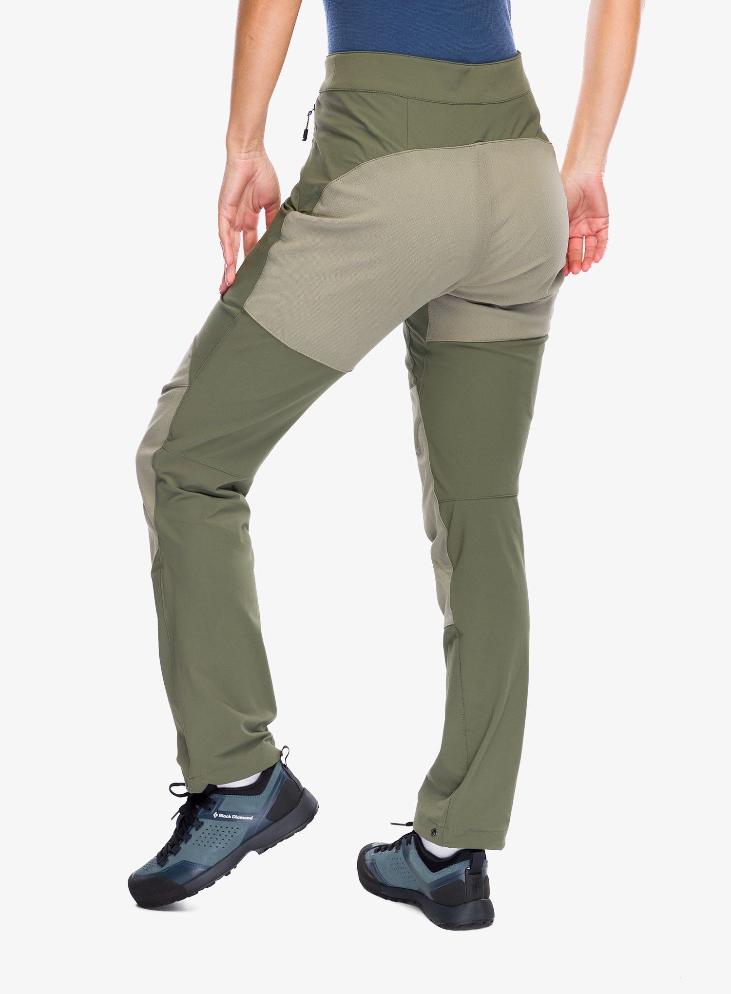 Trekové kalhoty dámské Black Diamond Alpine Hybrid Pants - tundra/pine smoke