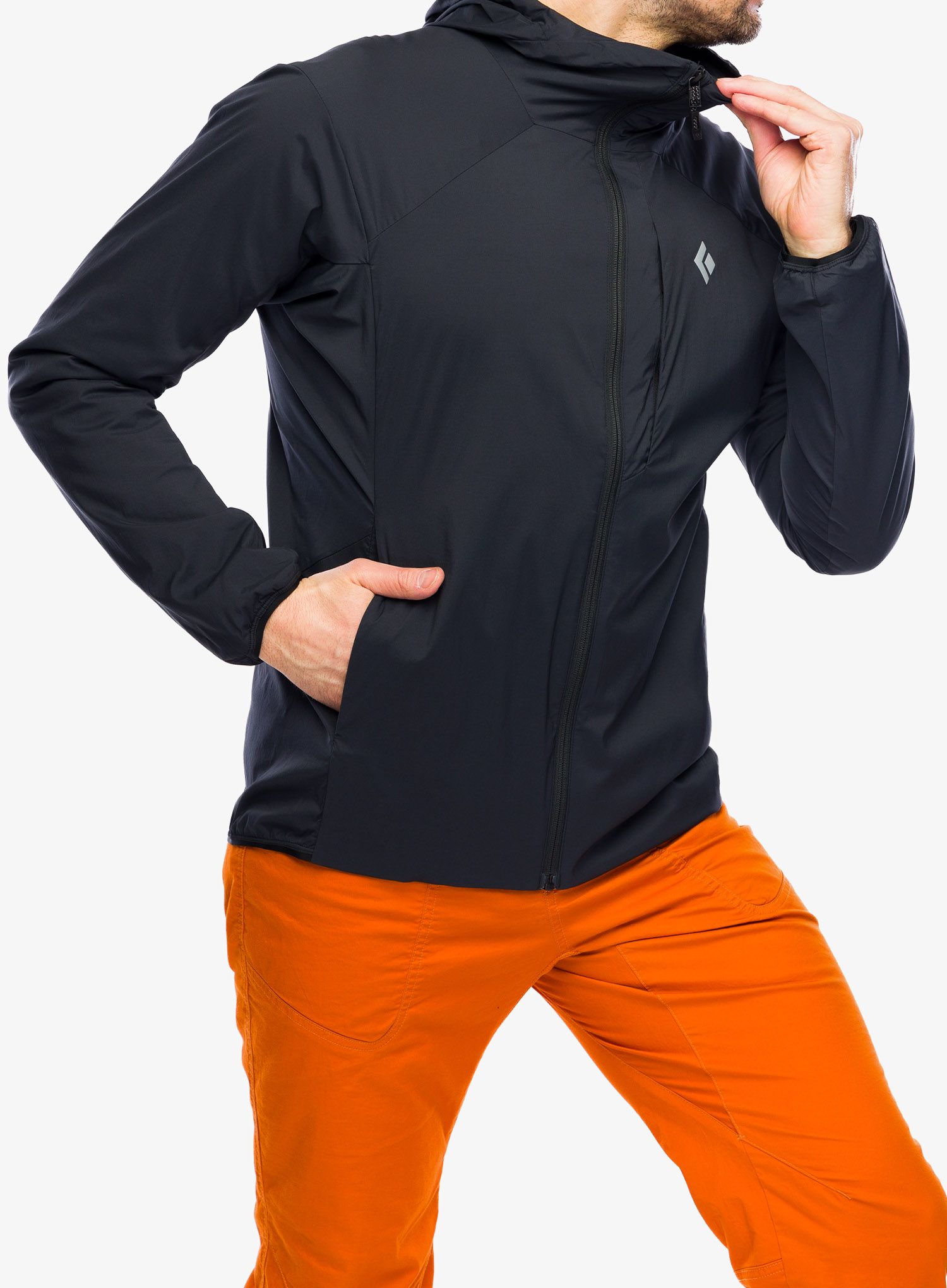 Softshellová bunda Black Diamond Alpine Start Insulated Hoody - black