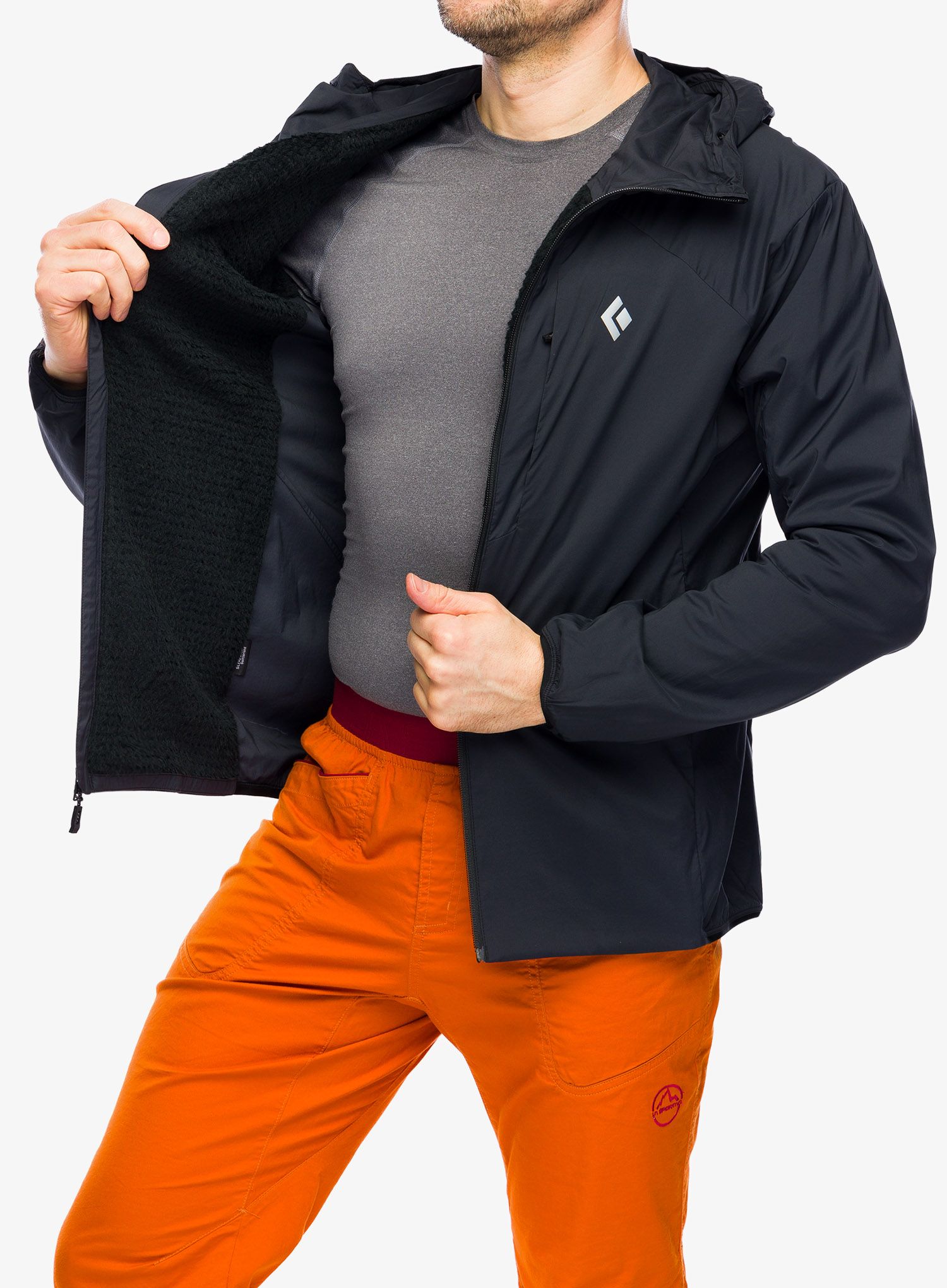 Softshellová bunda Black Diamond Alpine Start Insulated Hoody - black