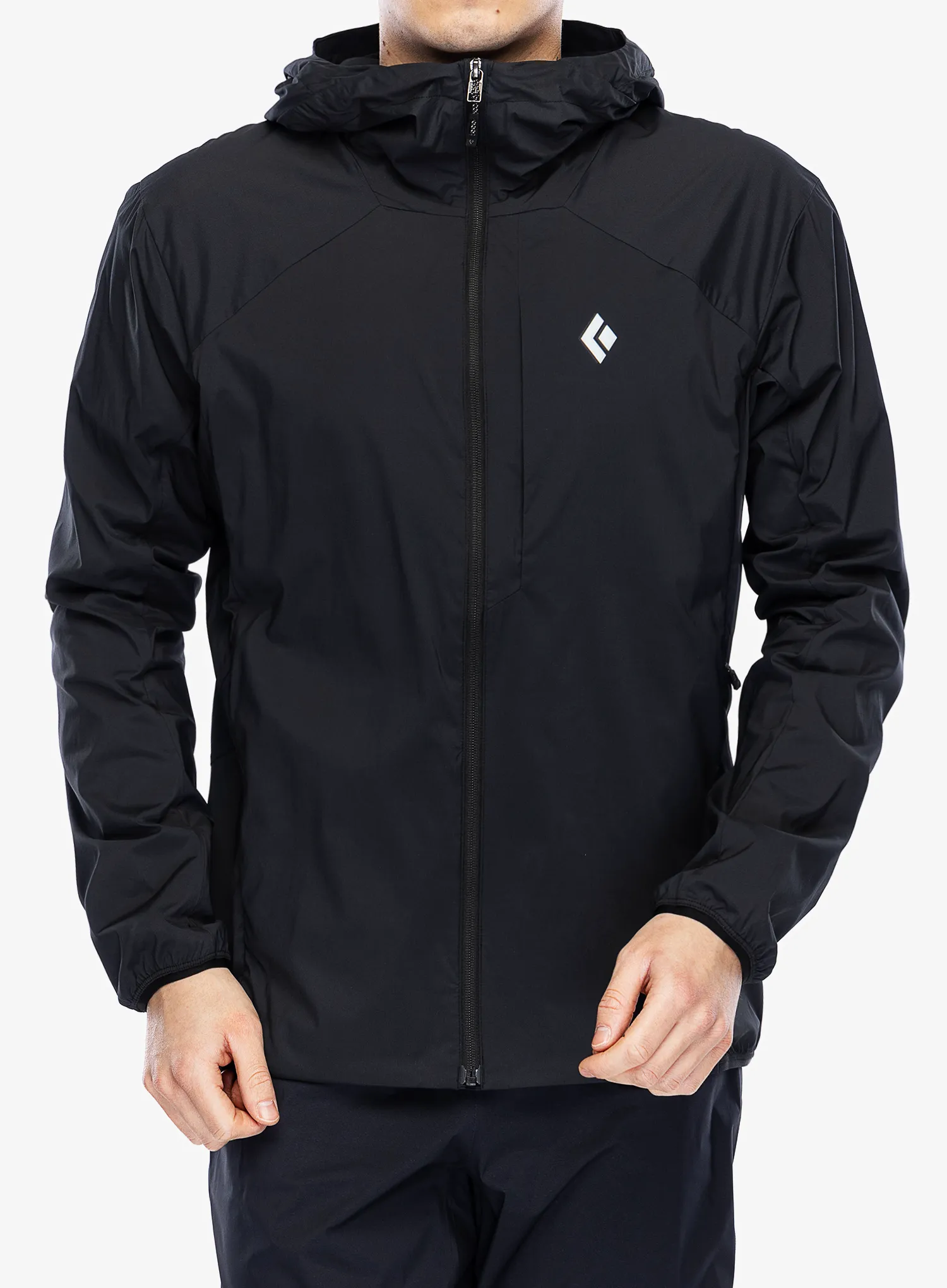 Softshellová bunda Black Diamond Alpine Start Insulated Hoody - black/black