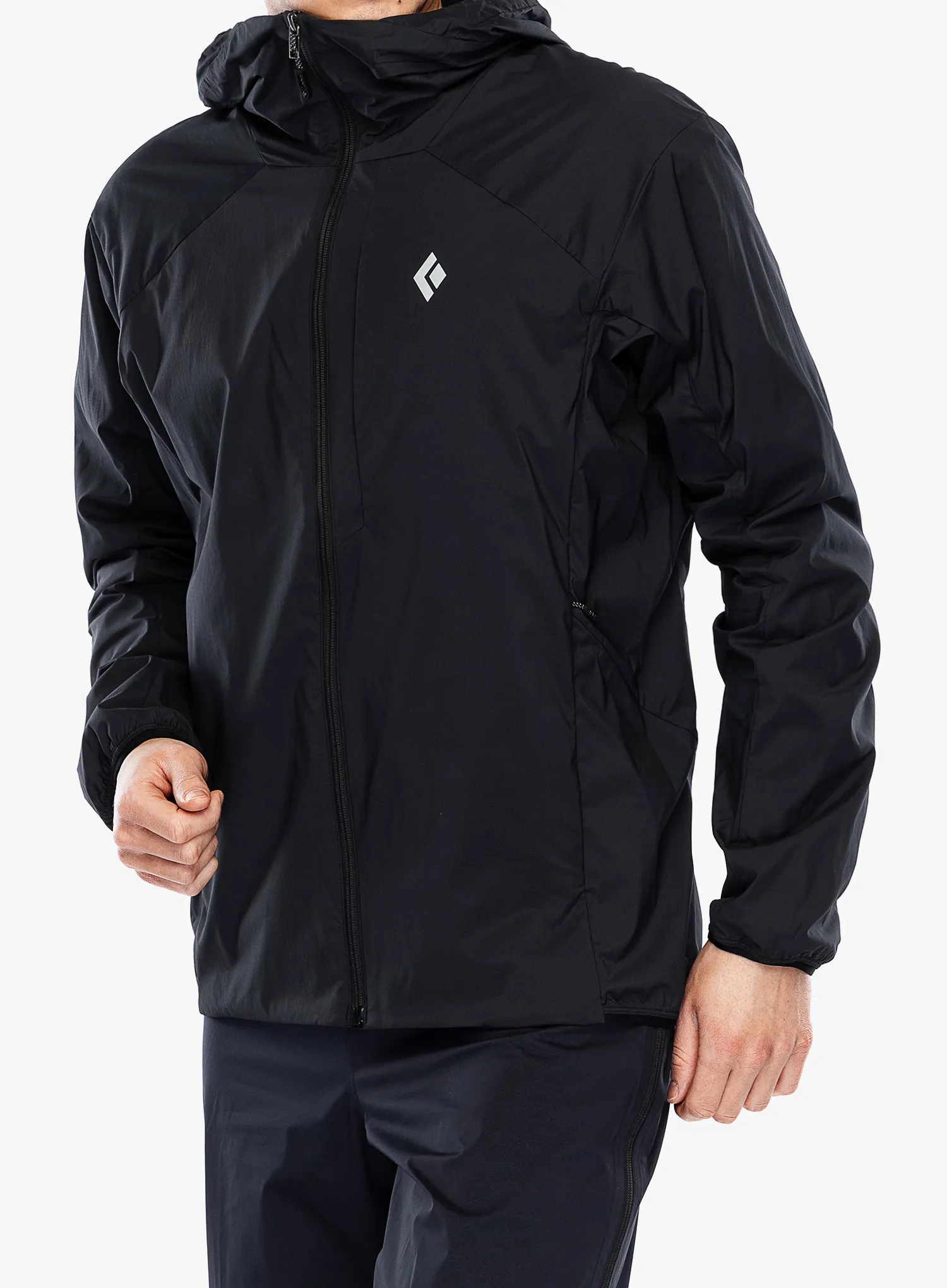 Softshellová bunda Black Diamond Alpine Start Insulated Hoody - black/black