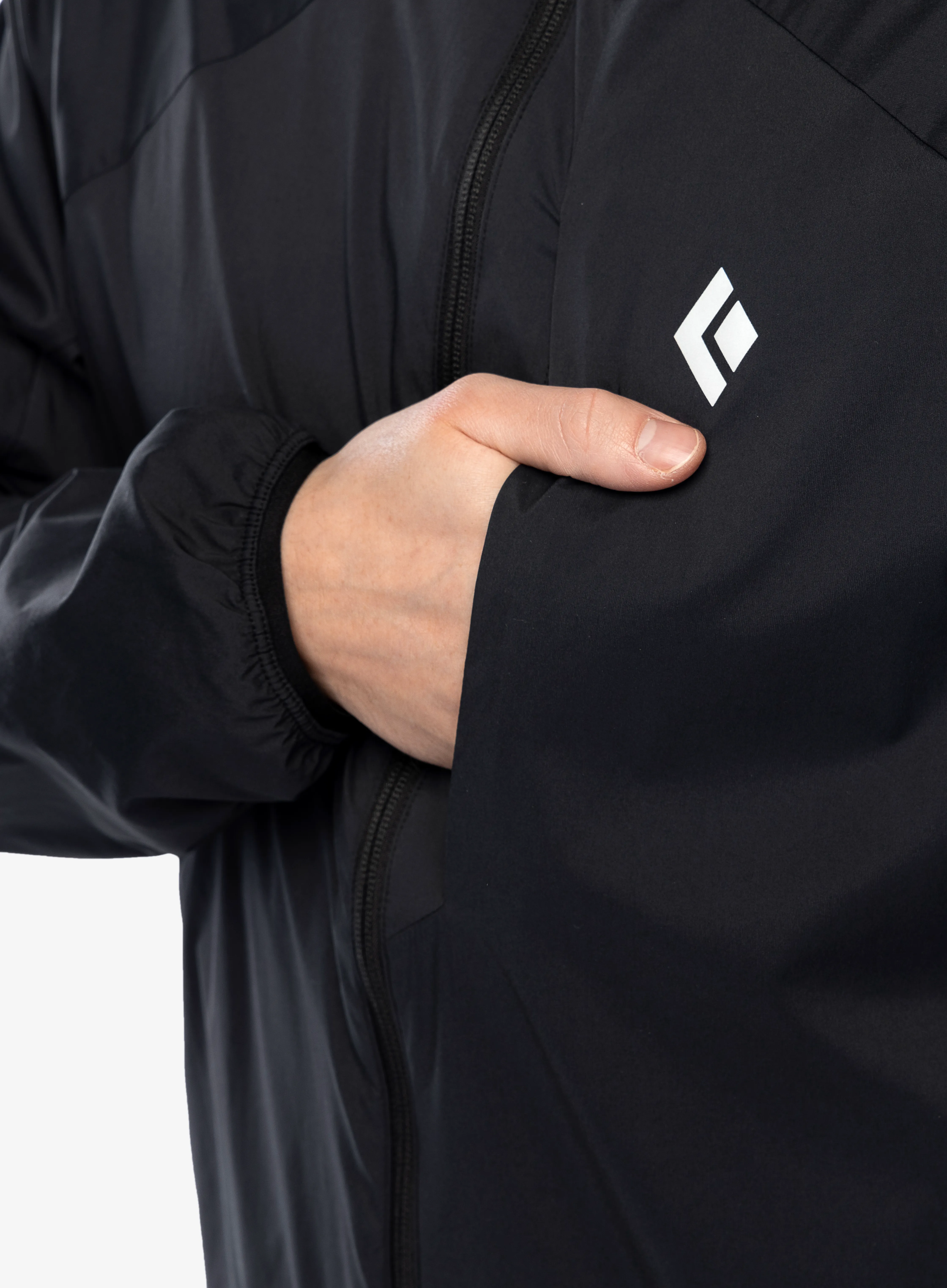 Softshellová bunda Black Diamond Alpine Start Insulated Hoody - black/black