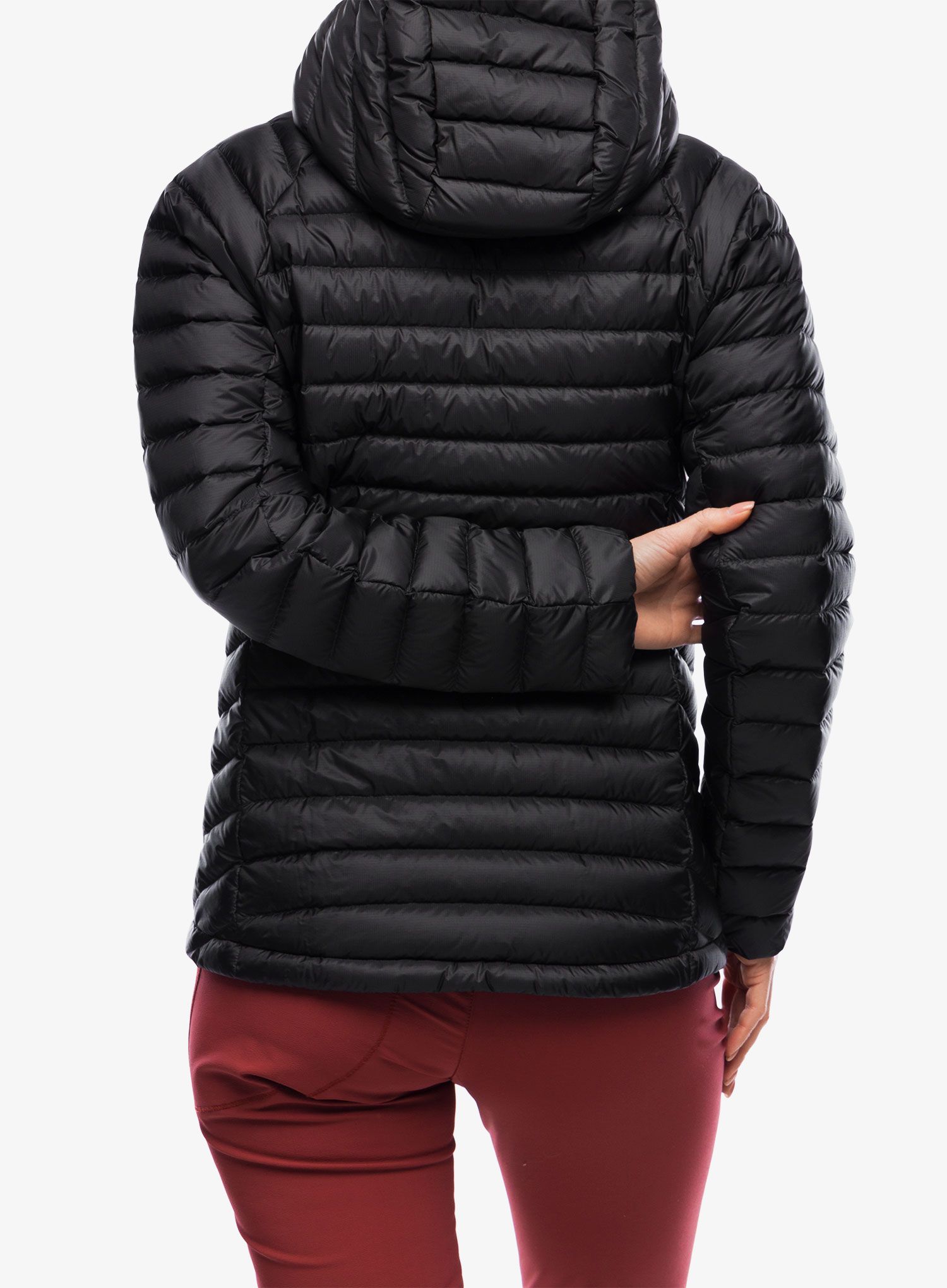 Dámská péřová bunda Black Diamond Approach Down Hoody - black/black