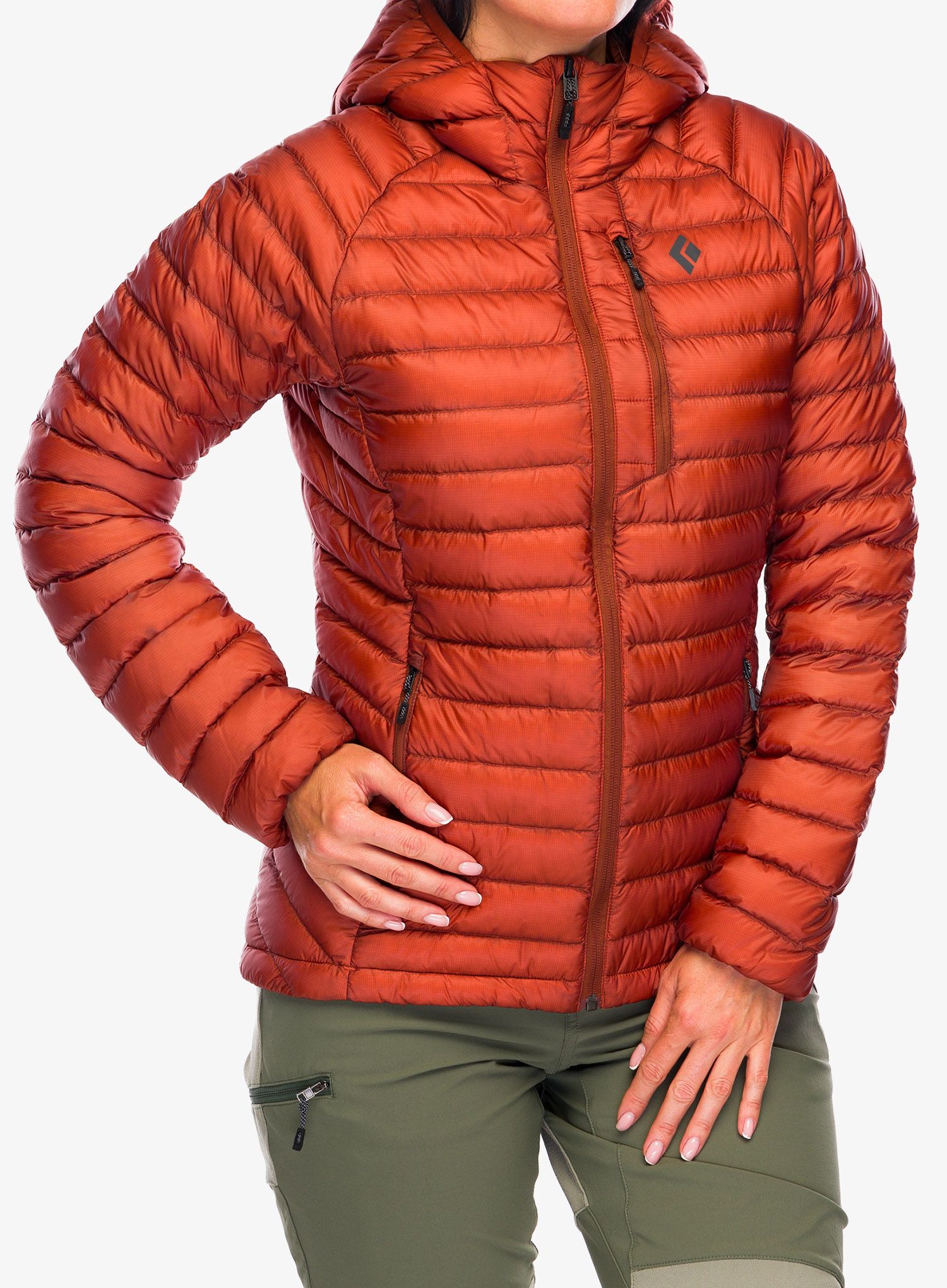 Dámská péřová bunda Black Diamond Approach Down Hoody - burnt sienna