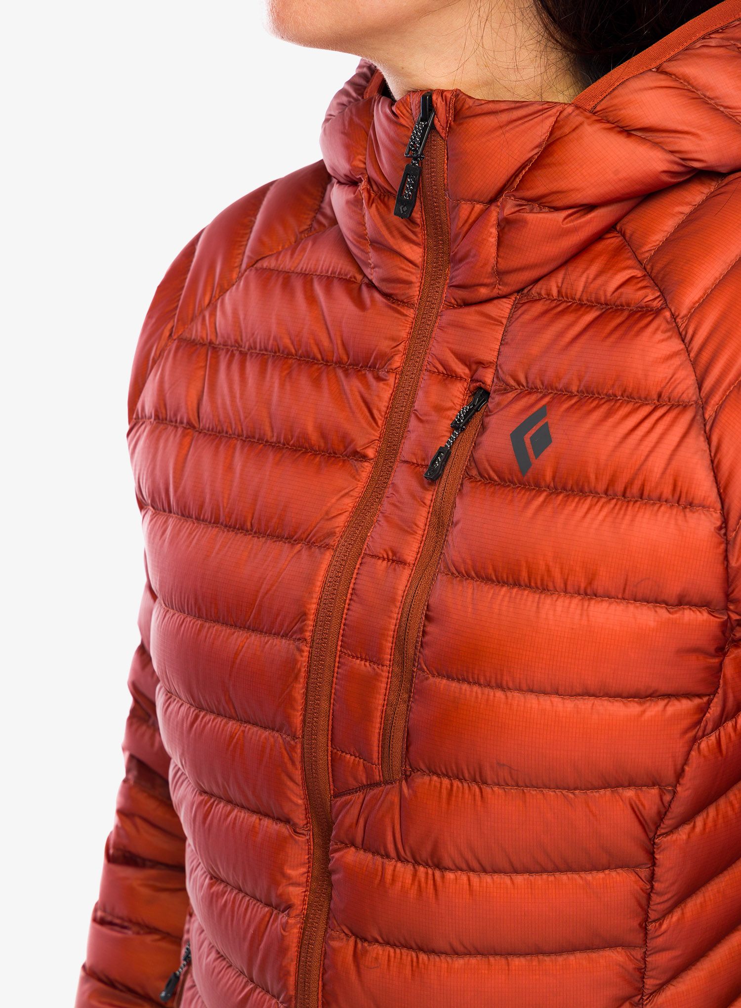 Dámská péřová bunda Black Diamond Approach Down Hoody - burnt sienna