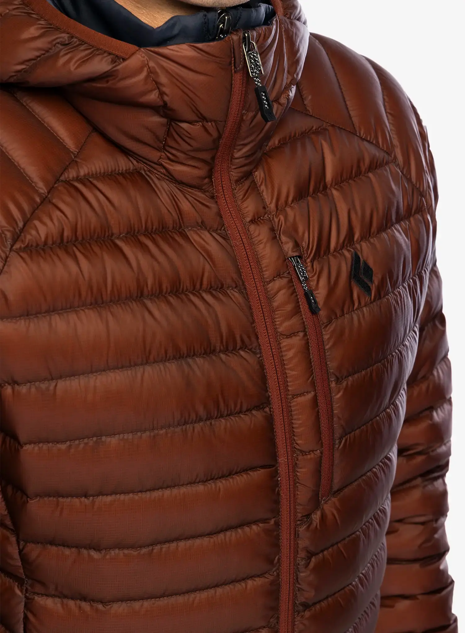 Péřová bunda Black Diamond Approach Down Hoody - iron red
