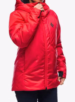Zateplená bunda Black Diamond Belay Parka - coral red
