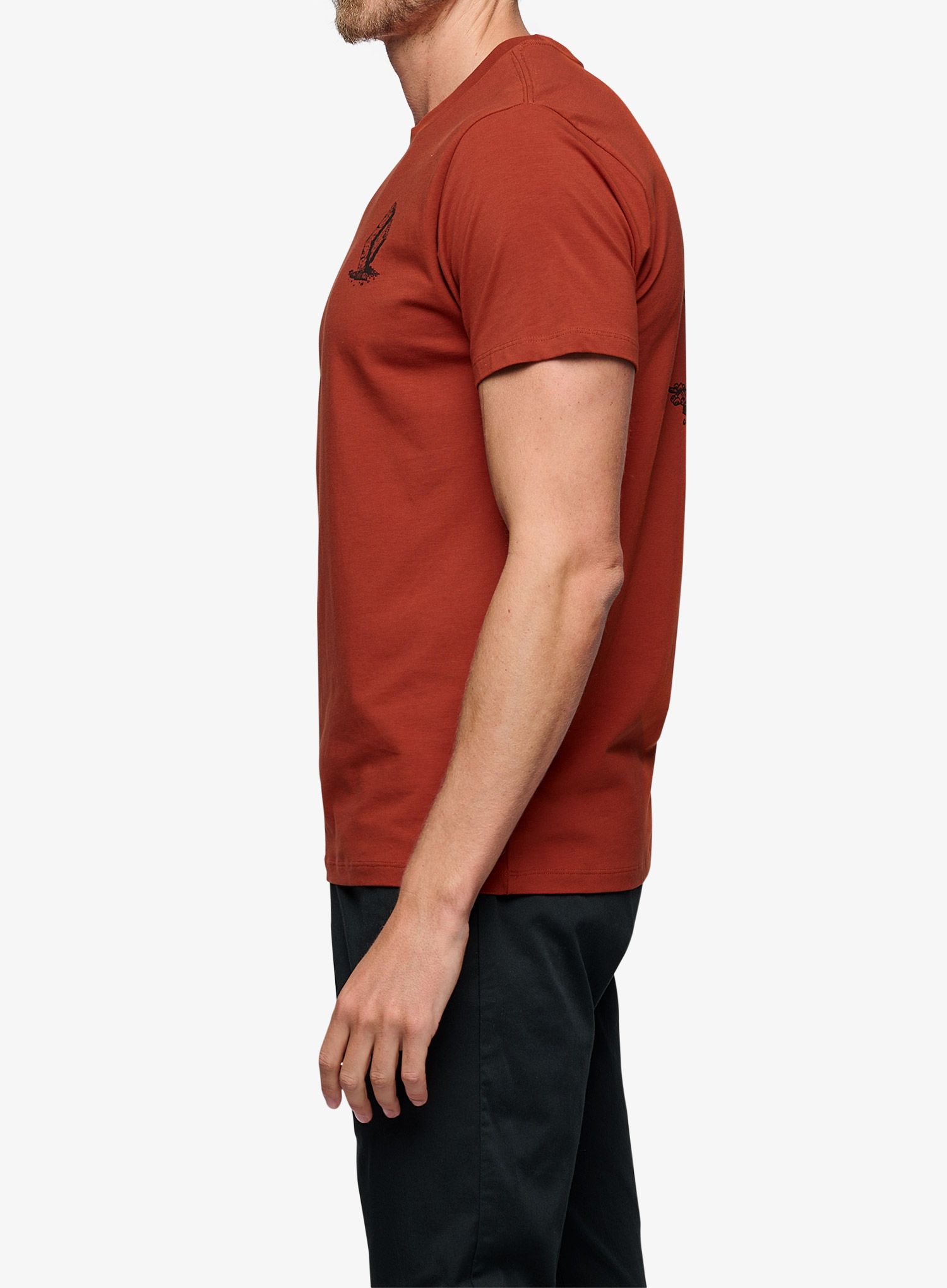 Lezecké triko Black Diamond Boulder SS Tee - burnt sienna