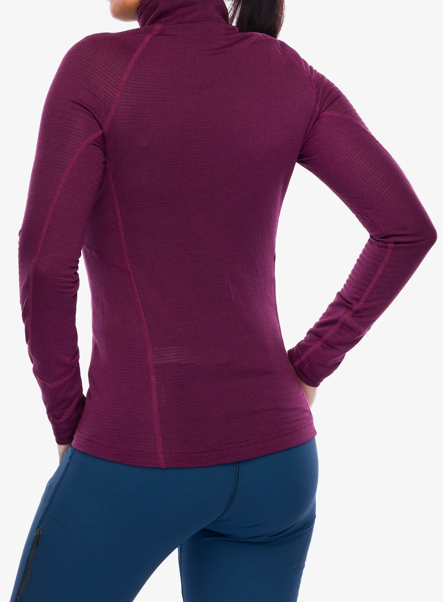 Dámská funkční mikina Black Diamond Coefficient LT Quarter Zip Pullover - blackberry