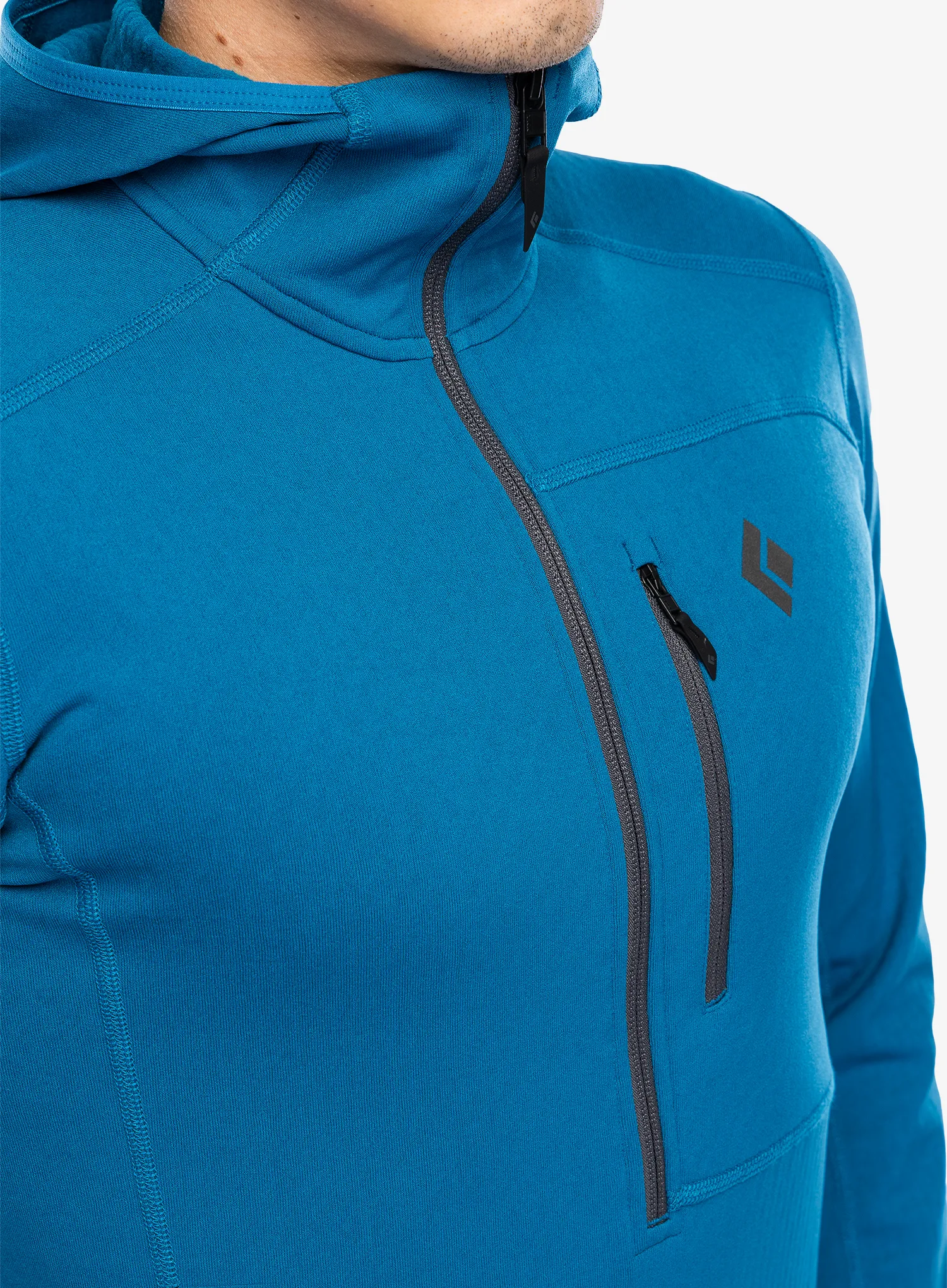 Fleece mikina Black Diamond Coefficient QZ Hoody - kingfisher