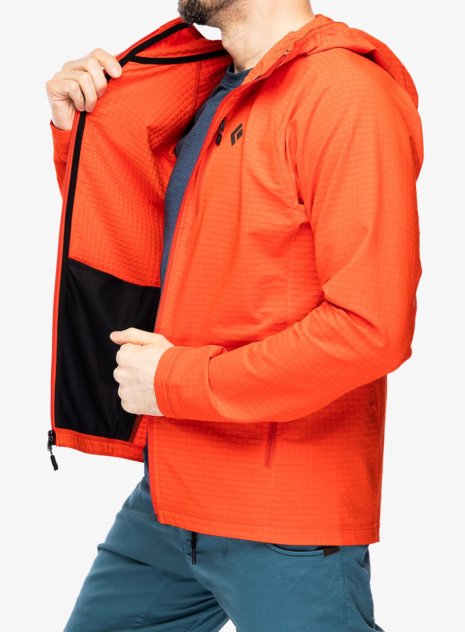 Fleece mikina Black Diamond Coefficient Storm FZ Hoody - octane