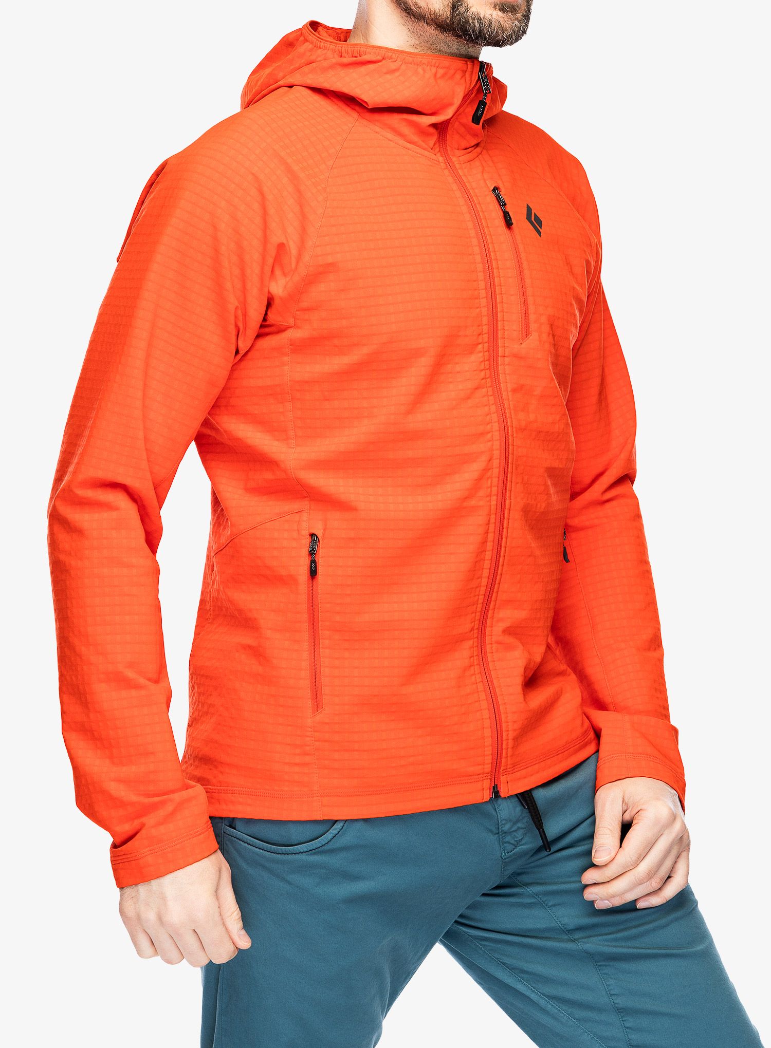 Fleece mikina Black Diamond Coefficient Storm FZ Hoody - octane