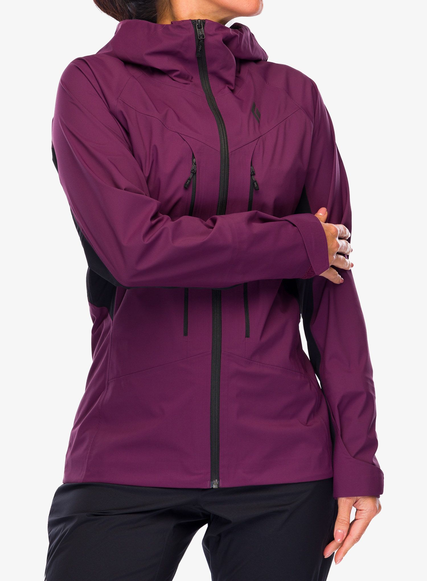 Bunda dámská Black Diamond Dawn Patrol Hybrid Shell - blkberry/black