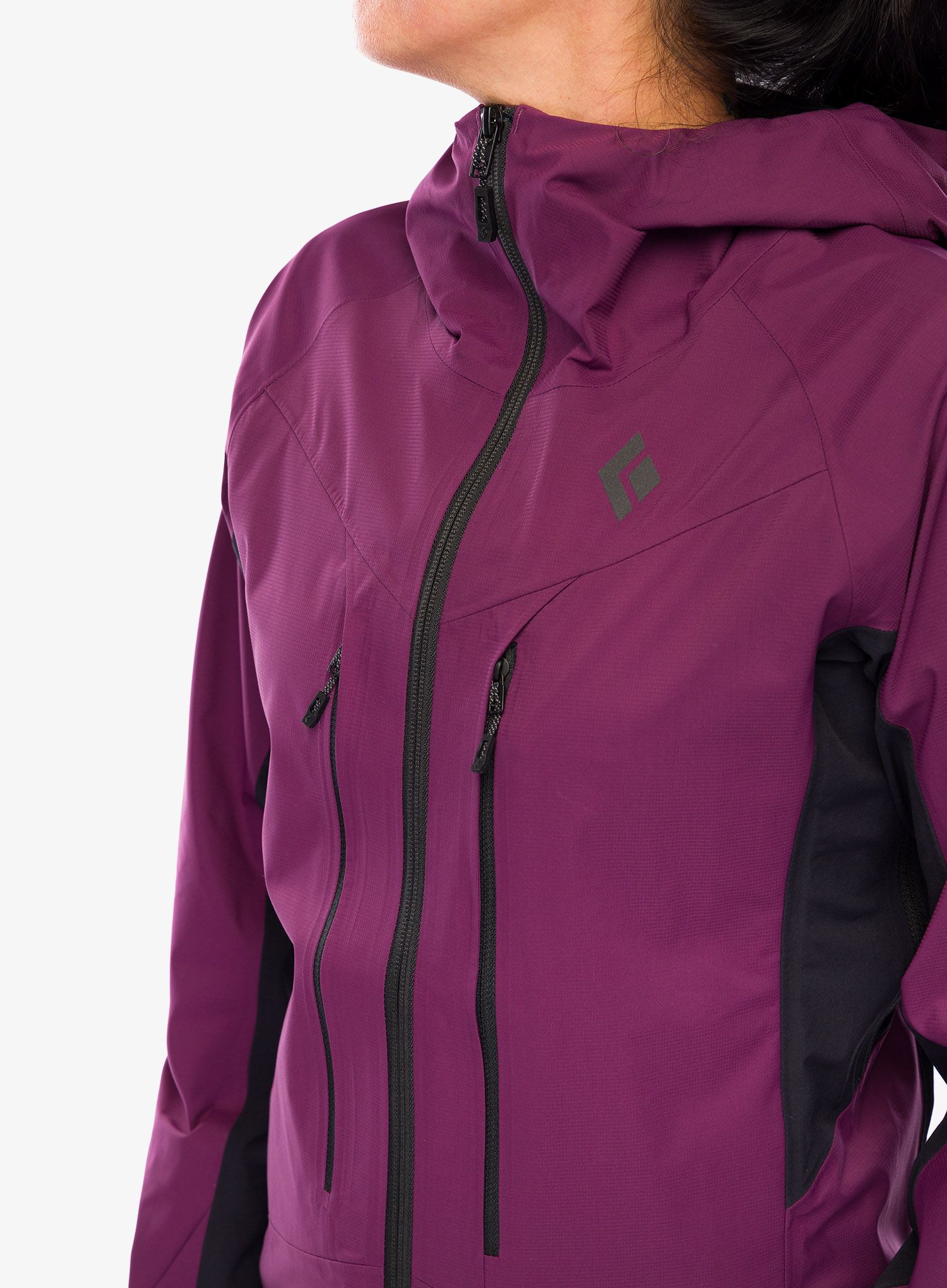 Bunda dámská Black Diamond Dawn Patrol Hybrid Shell - blkberry/black
