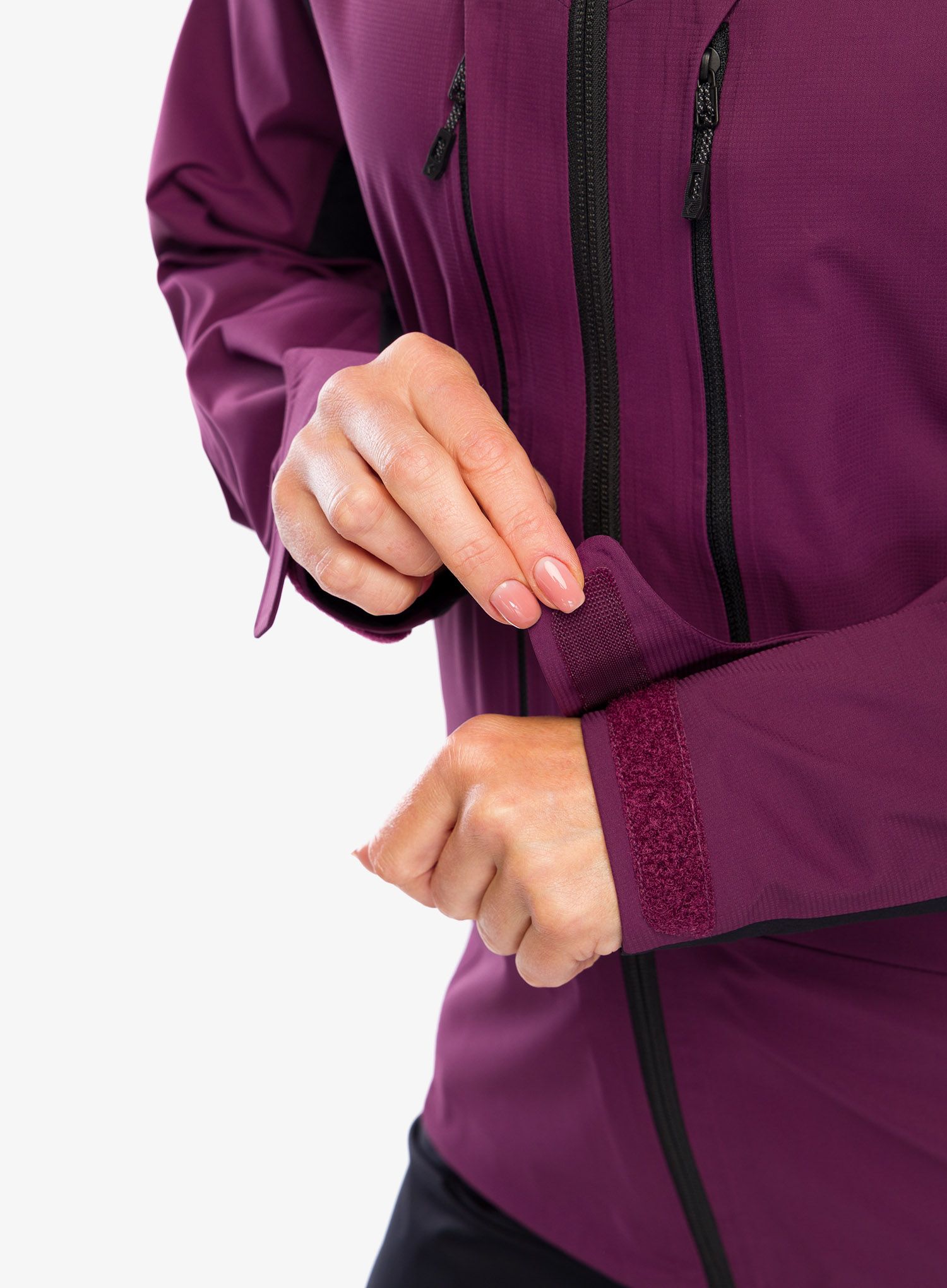 Bunda dámská Black Diamond Dawn Patrol Hybrid Shell - blkberry/black