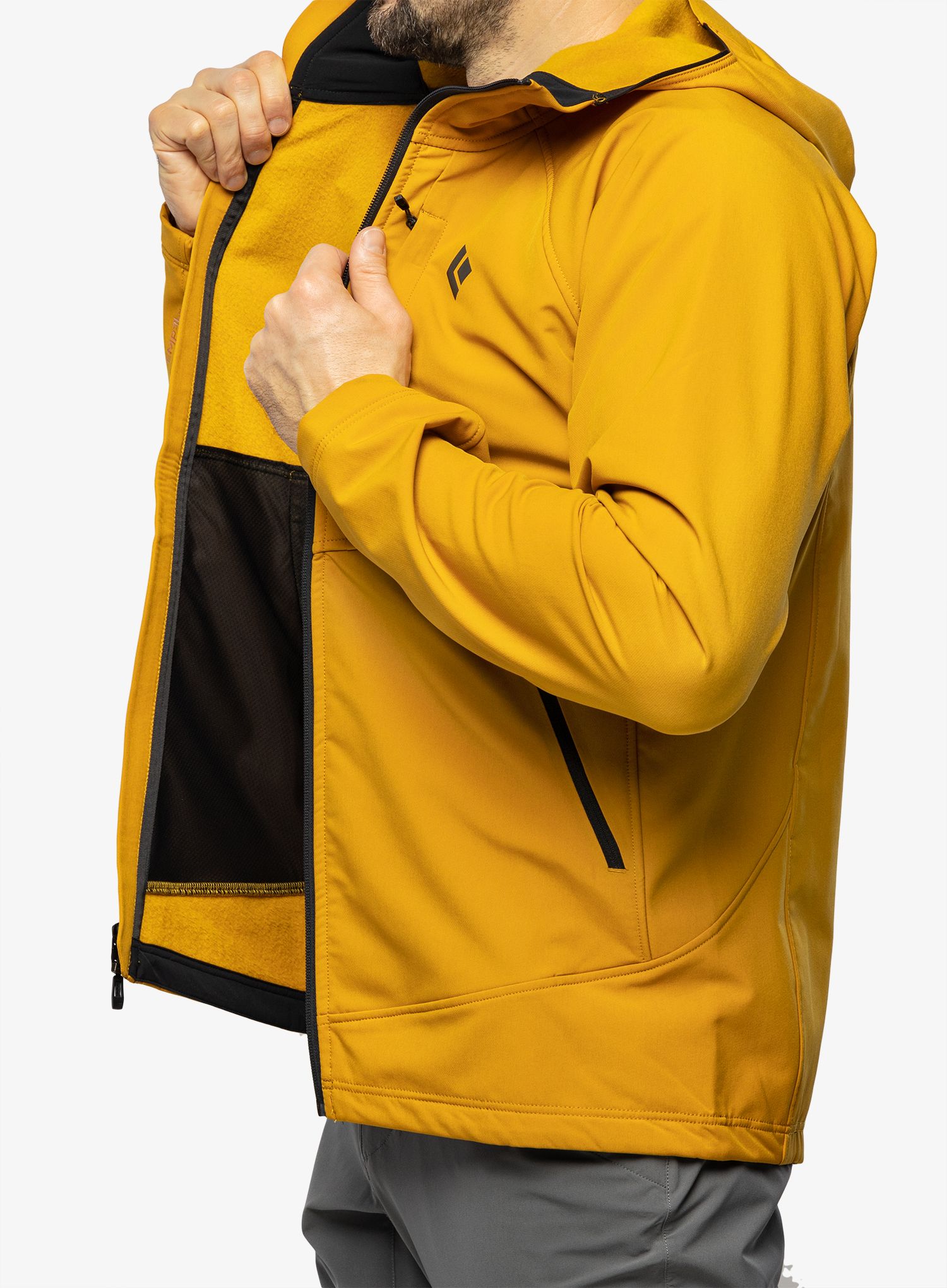 Bunda softshell Black Diamond Element Hoody - amber
