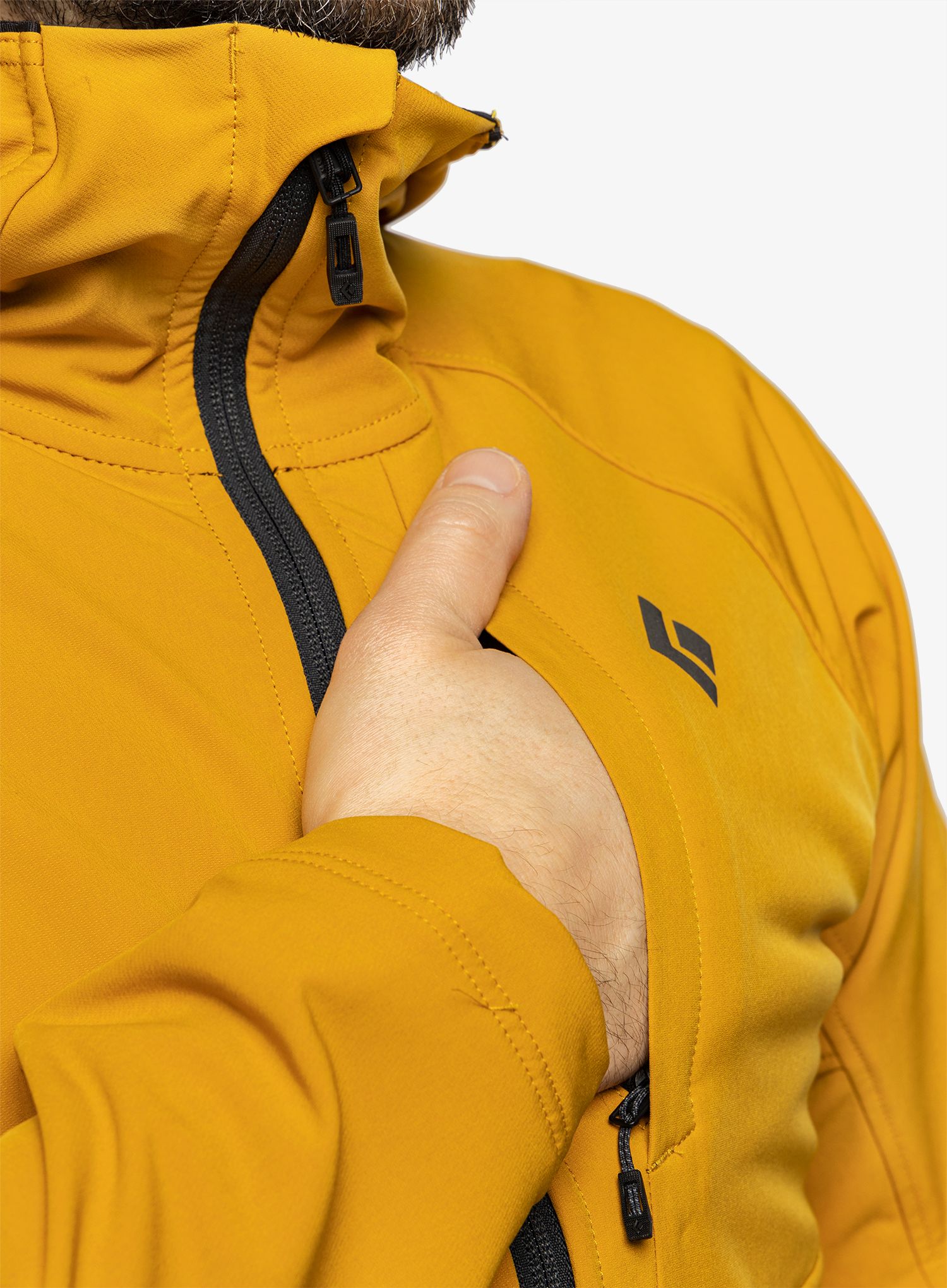 Bunda softshell Black Diamond Element Hoody - amber