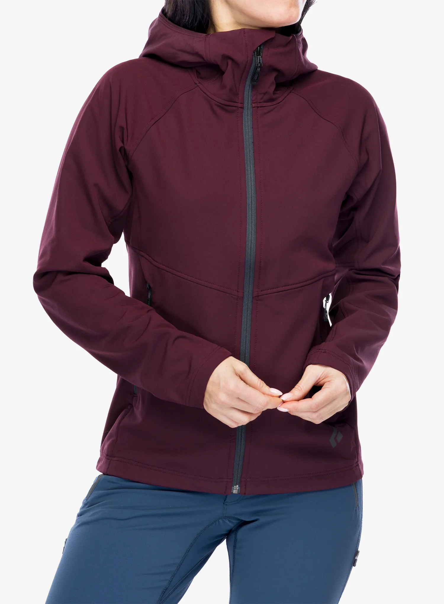Softshellová bunda dámská Black Diamond Element Hoody - bordeaux