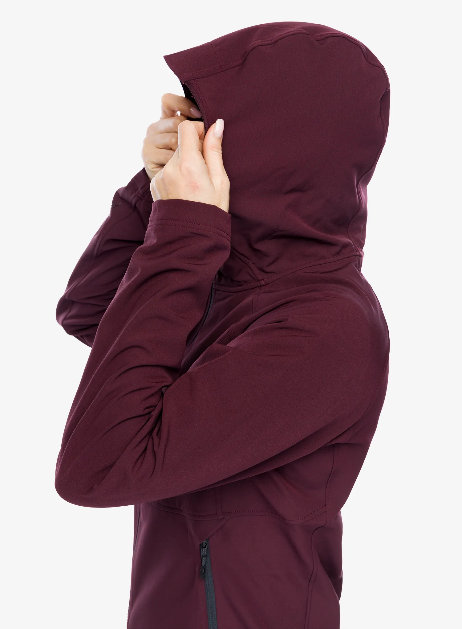 Softshellová bunda dámská Black Diamond Element Hoody - bordeaux