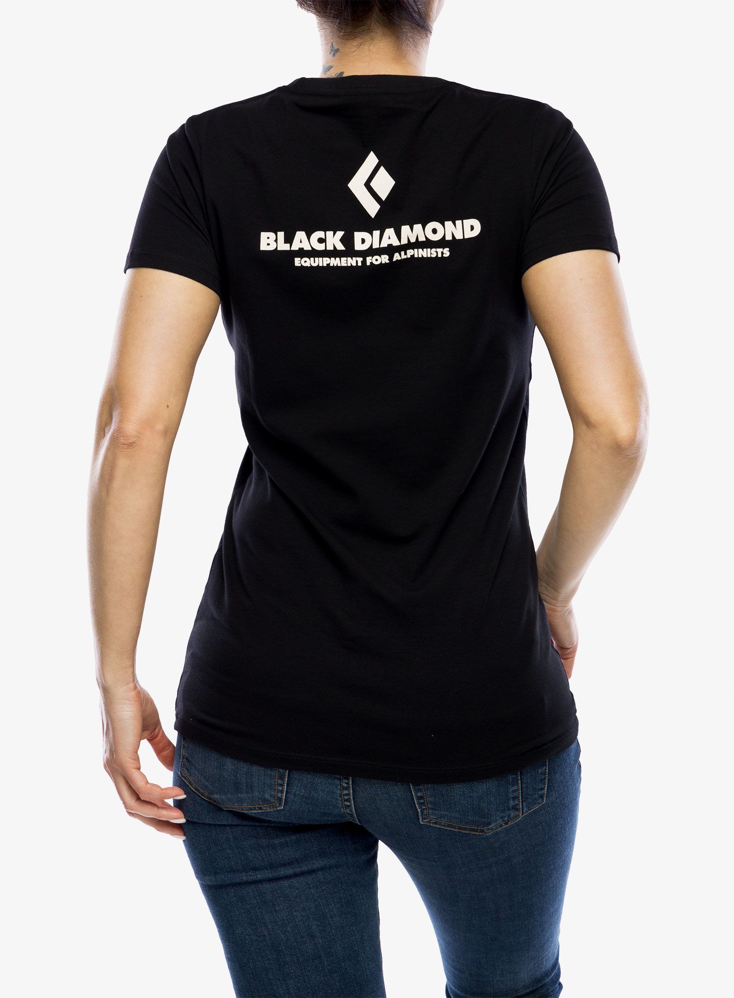 Bavlněné tričko dámské Black Diamond Equipment For Alpinists SS Tee - black