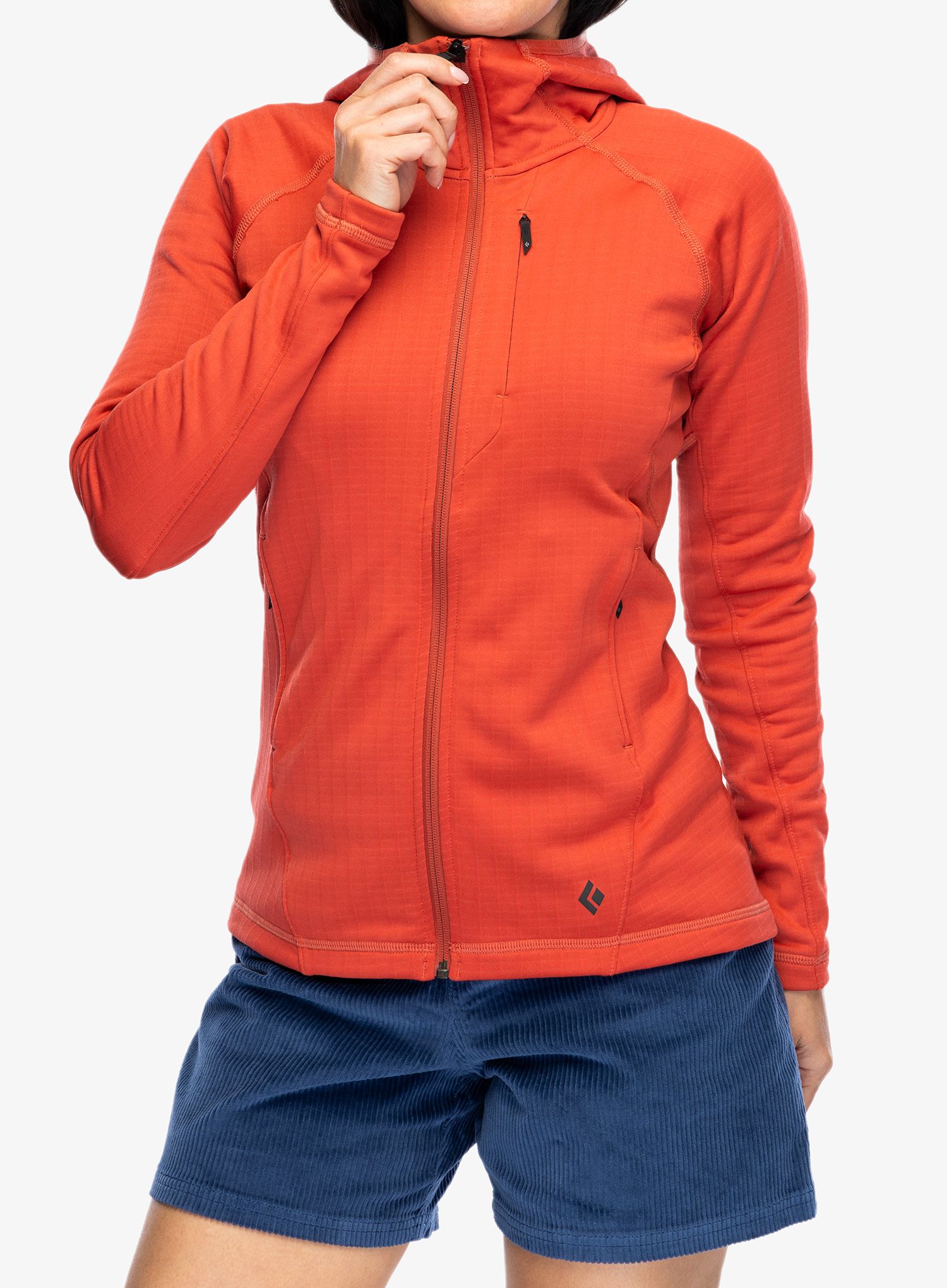 Mikina na zip dámská Black Diamond Factor Hoody - grenadine