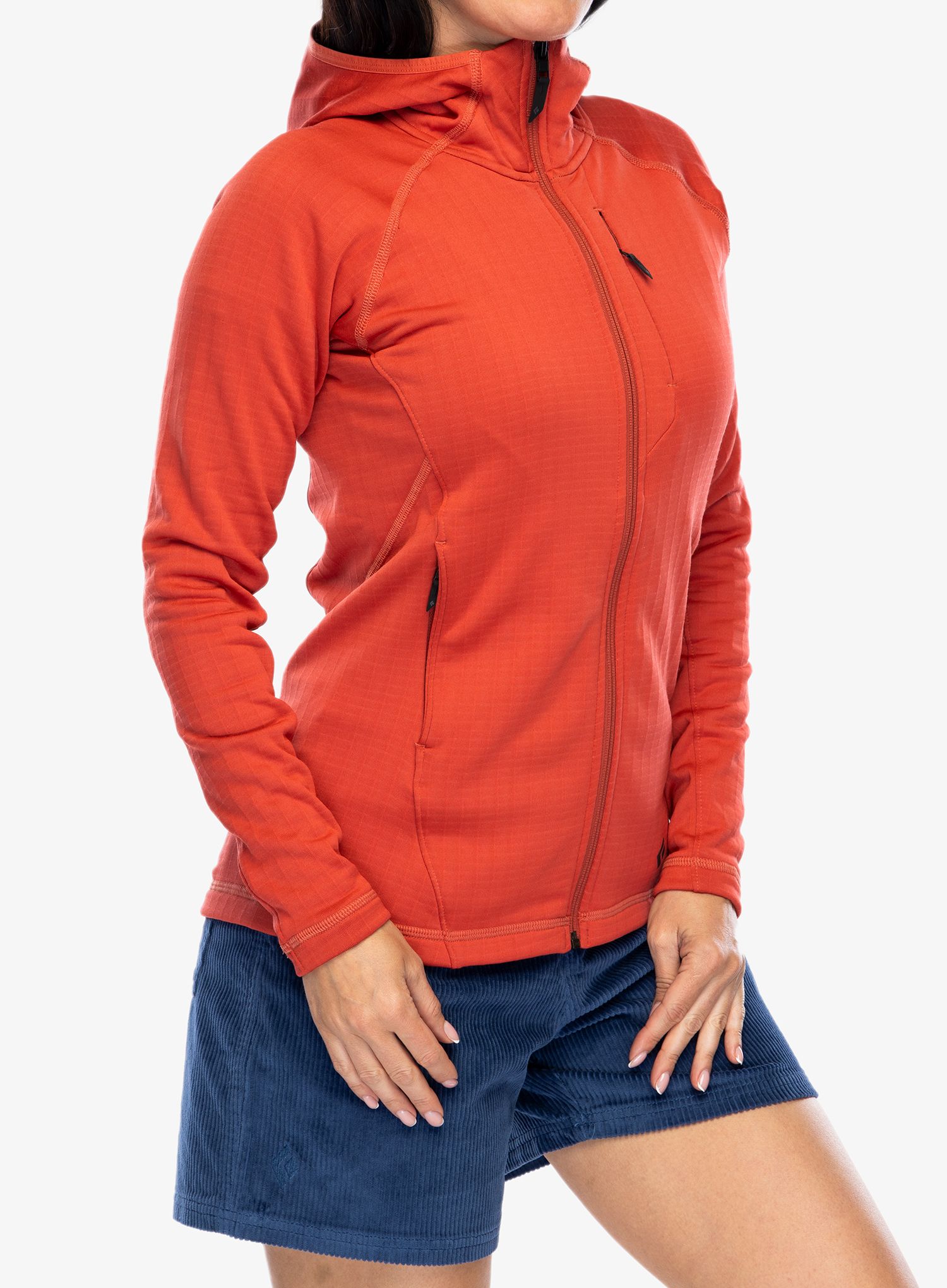 Mikina na zip dámská Black Diamond Factor Hoody - grenadine