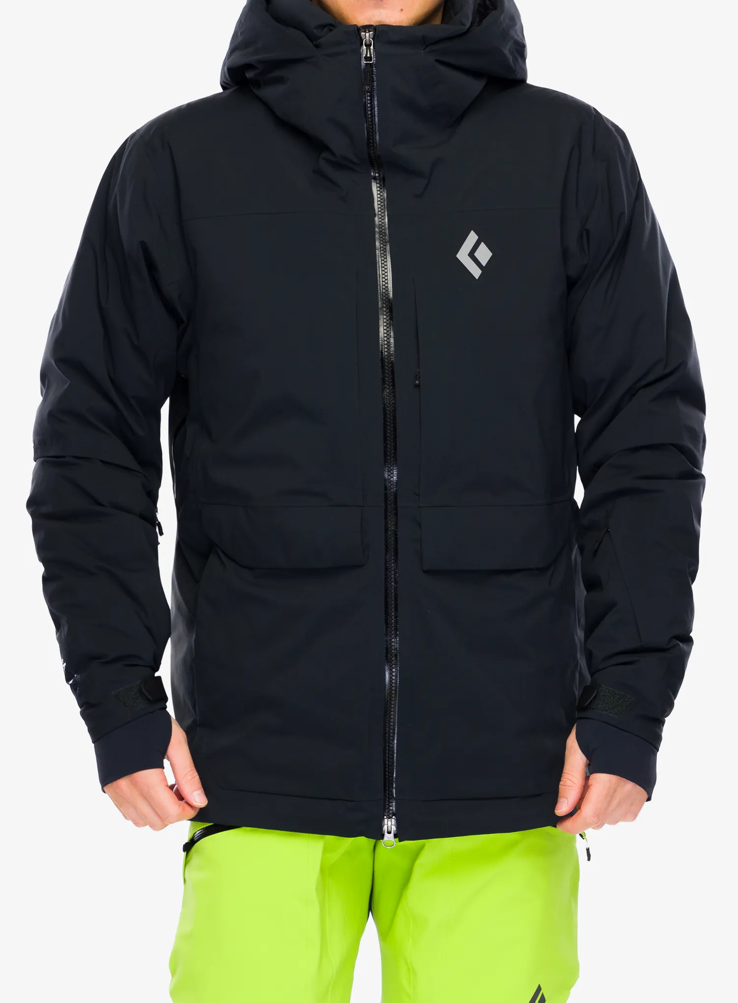 Péřová bunda Black Diamond Factor Insulated Parka - black