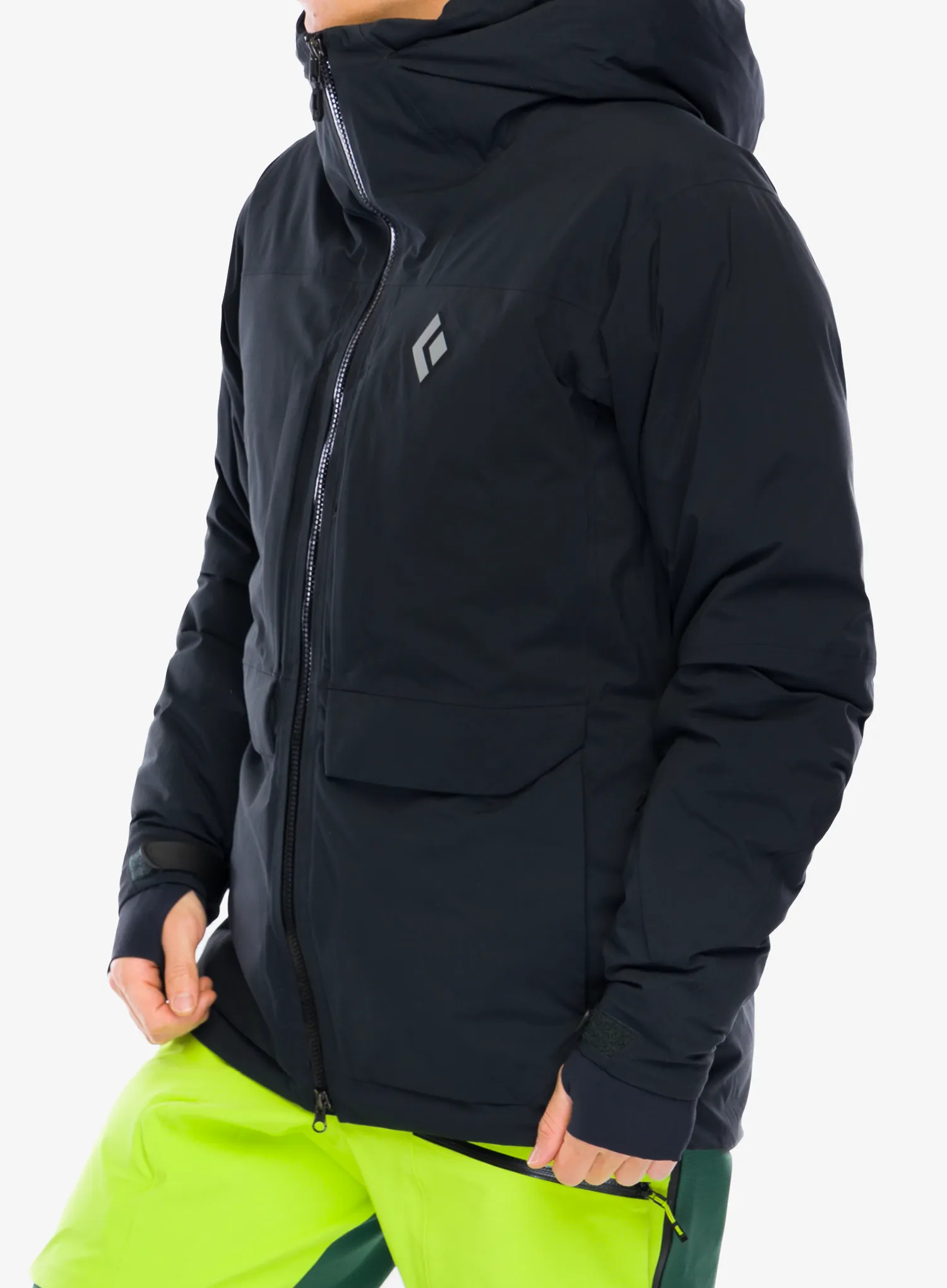 Péřová bunda Black Diamond Factor Insulated Parka - black