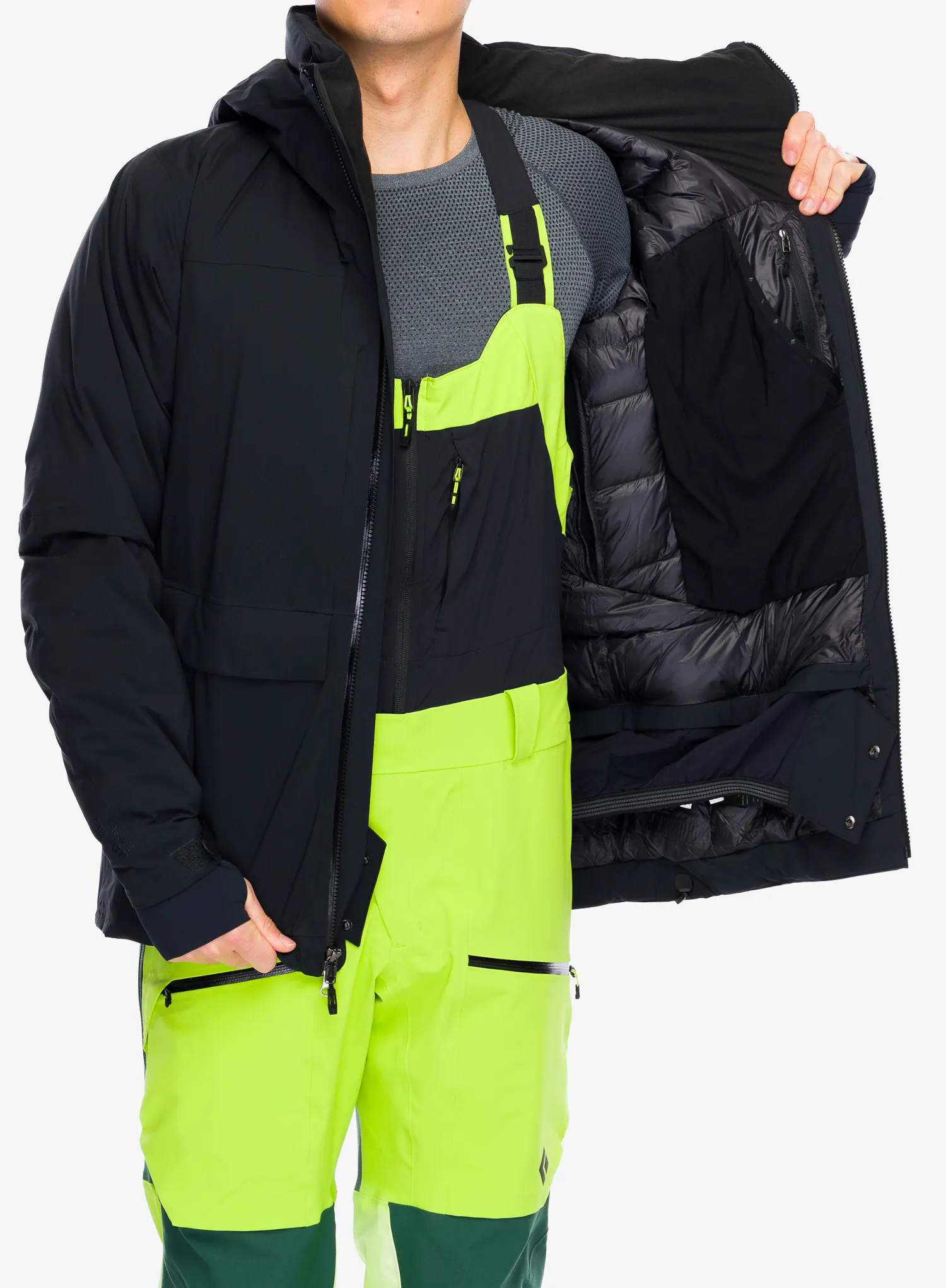 Péřová bunda Black Diamond Factor Insulated Parka - black
