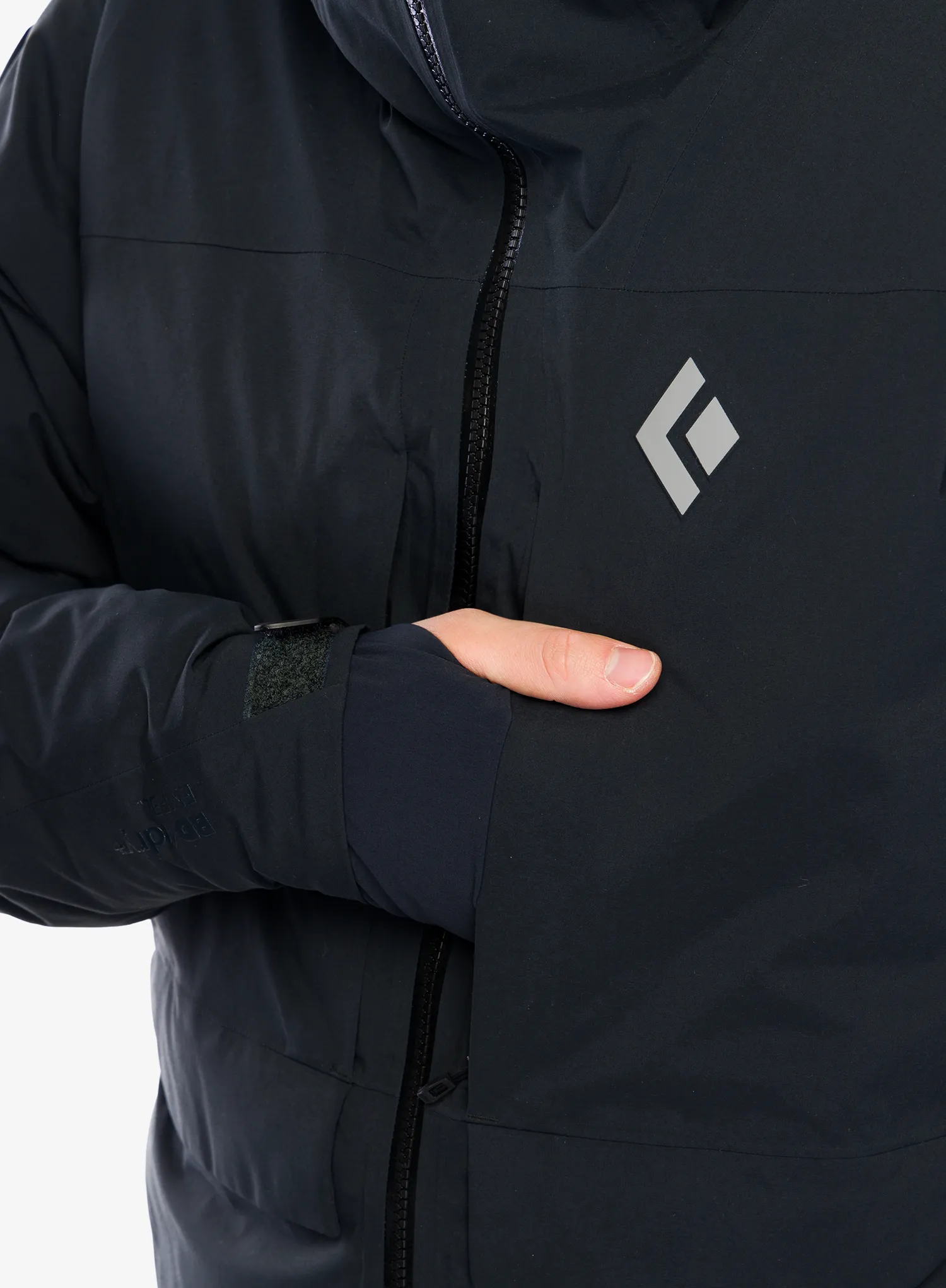 Péřová bunda Black Diamond Factor Insulated Parka - black