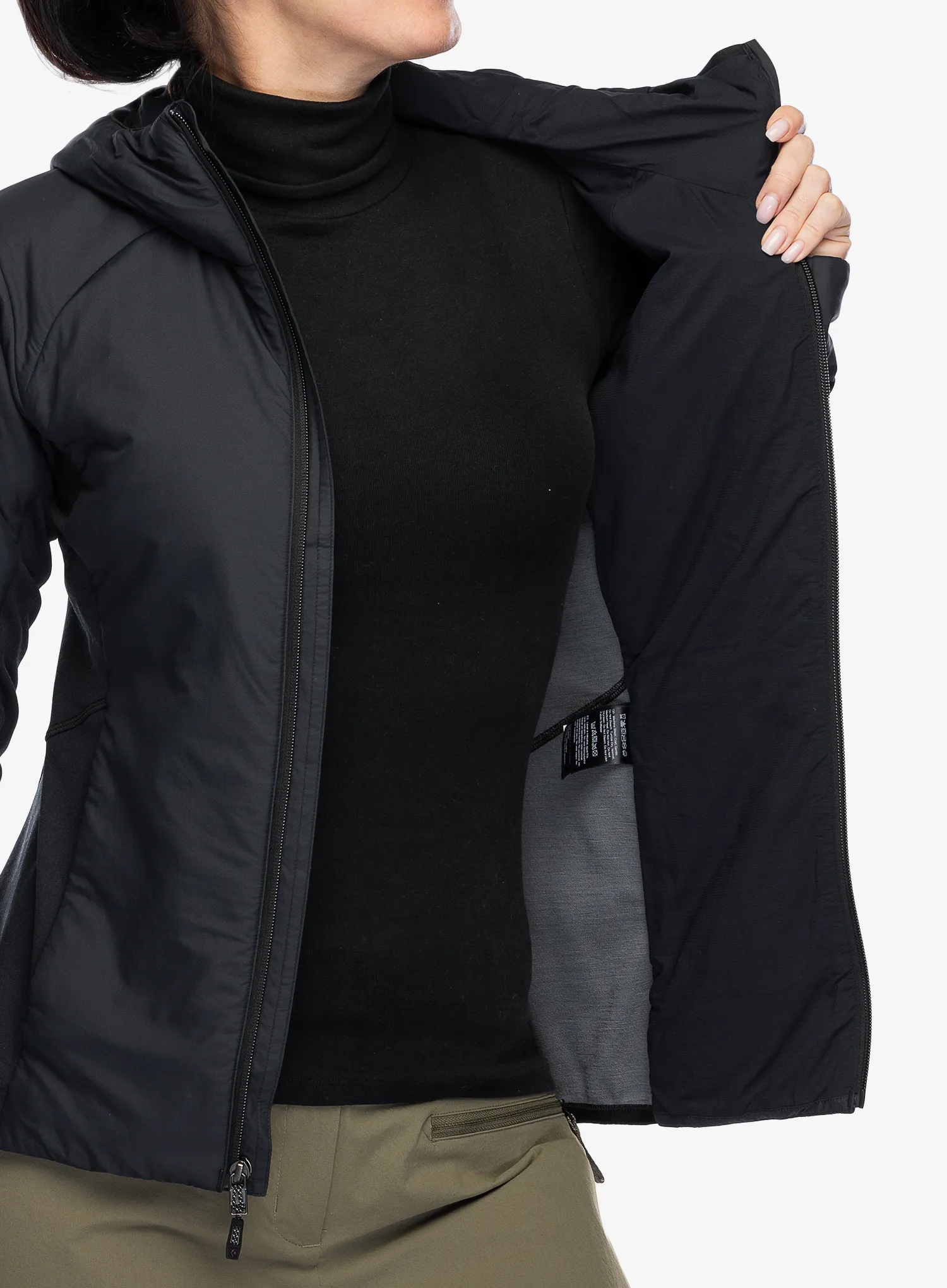 Zateplená bunda dámská Black Diamond First Light Hybrid Hoody - blck