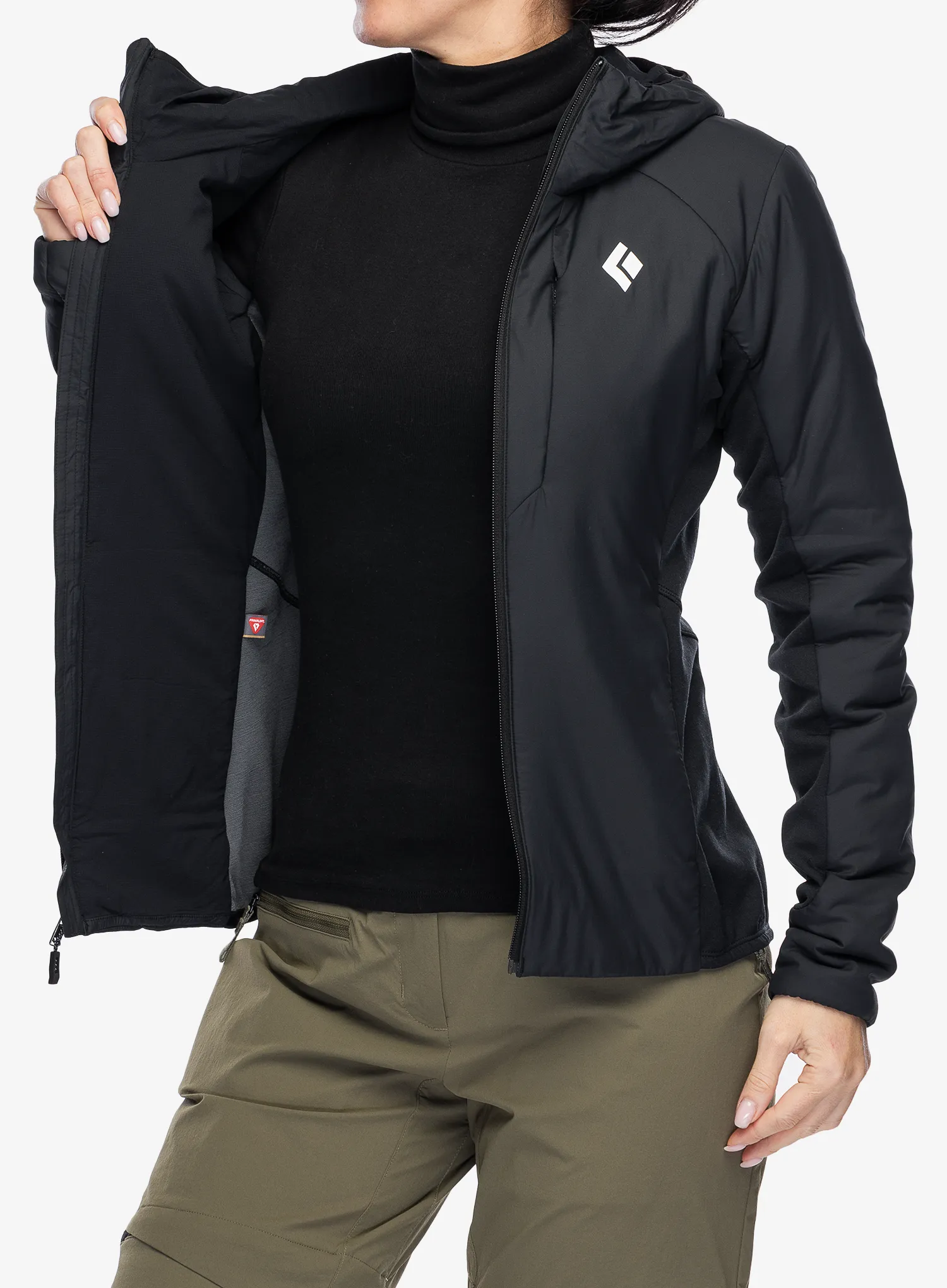 Zateplená bunda dámská Black Diamond First Light Hybrid Hoody - blck