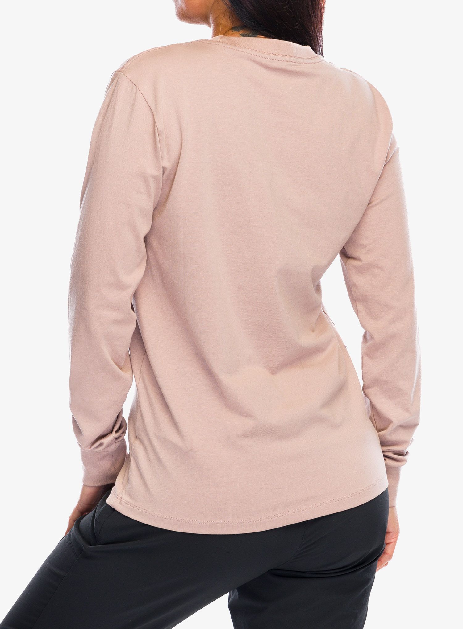 Dámské triko s dlouhým rukávem Black Diamond Heritage Wordmark LS Tee - pale mauve