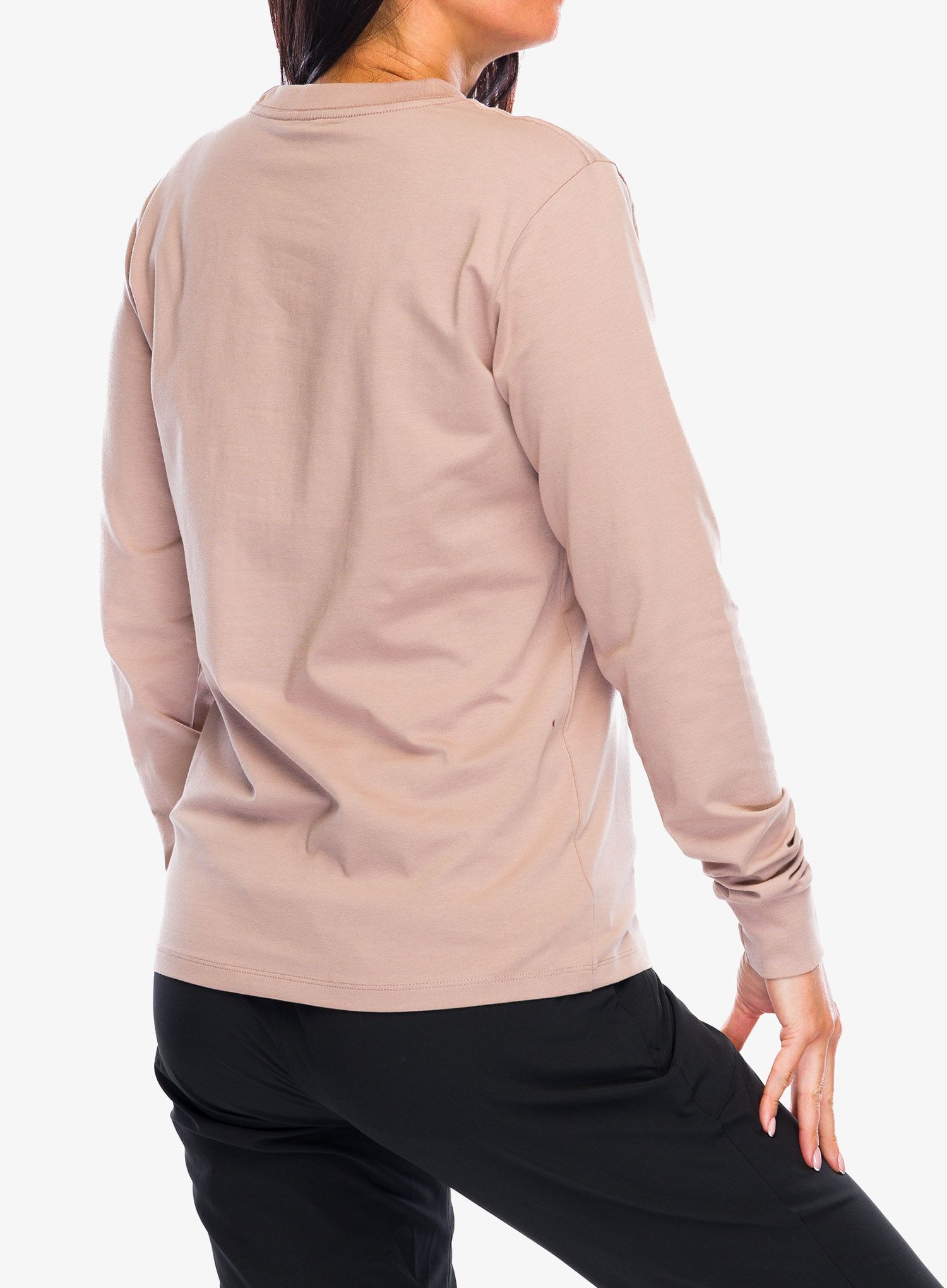 Dámské triko s dlouhým rukávem Black Diamond Heritage Wordmark LS Tee - pale mauve