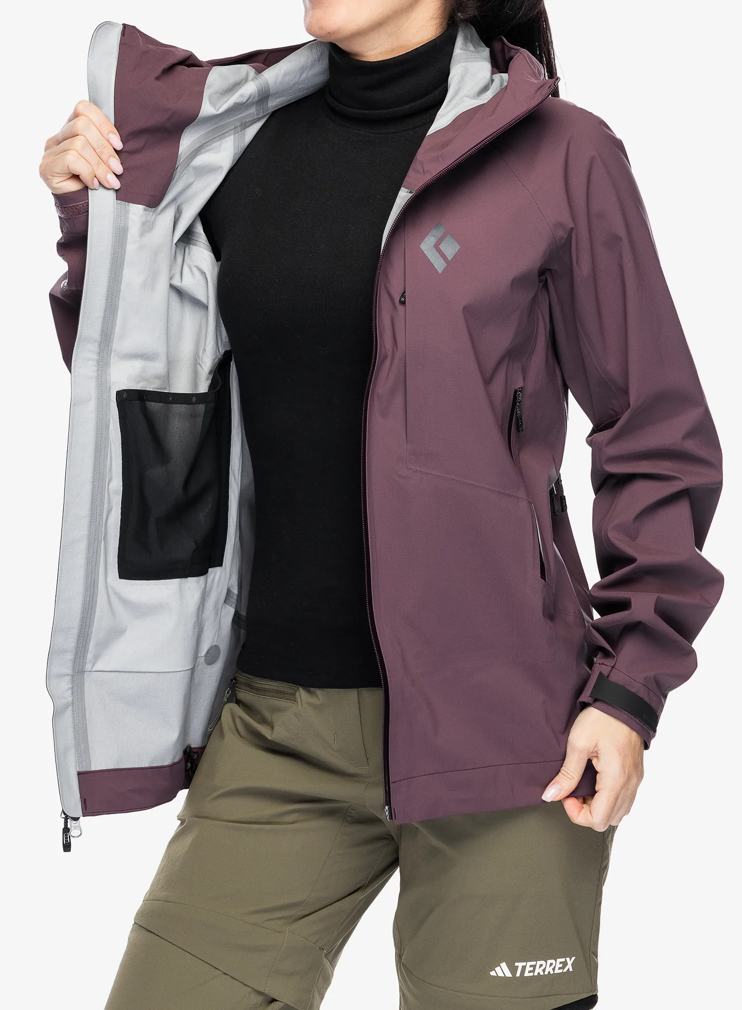 Dámská nepromokavá bunda s membránou Black Diamond Highline Stretch Shell - fig