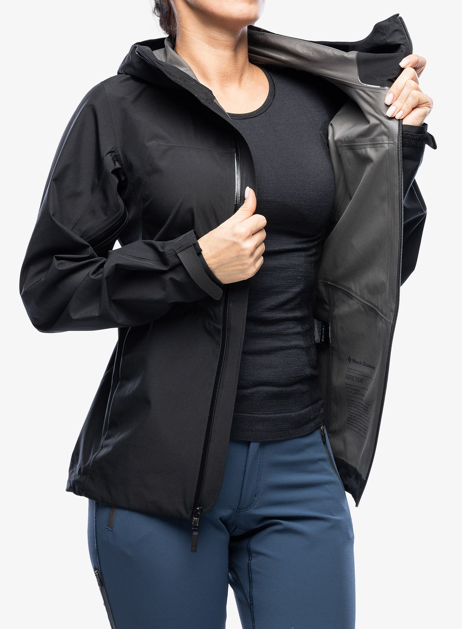 Bunda GORE-TEX dámská Black Diamond Liquid Point Shell - blk