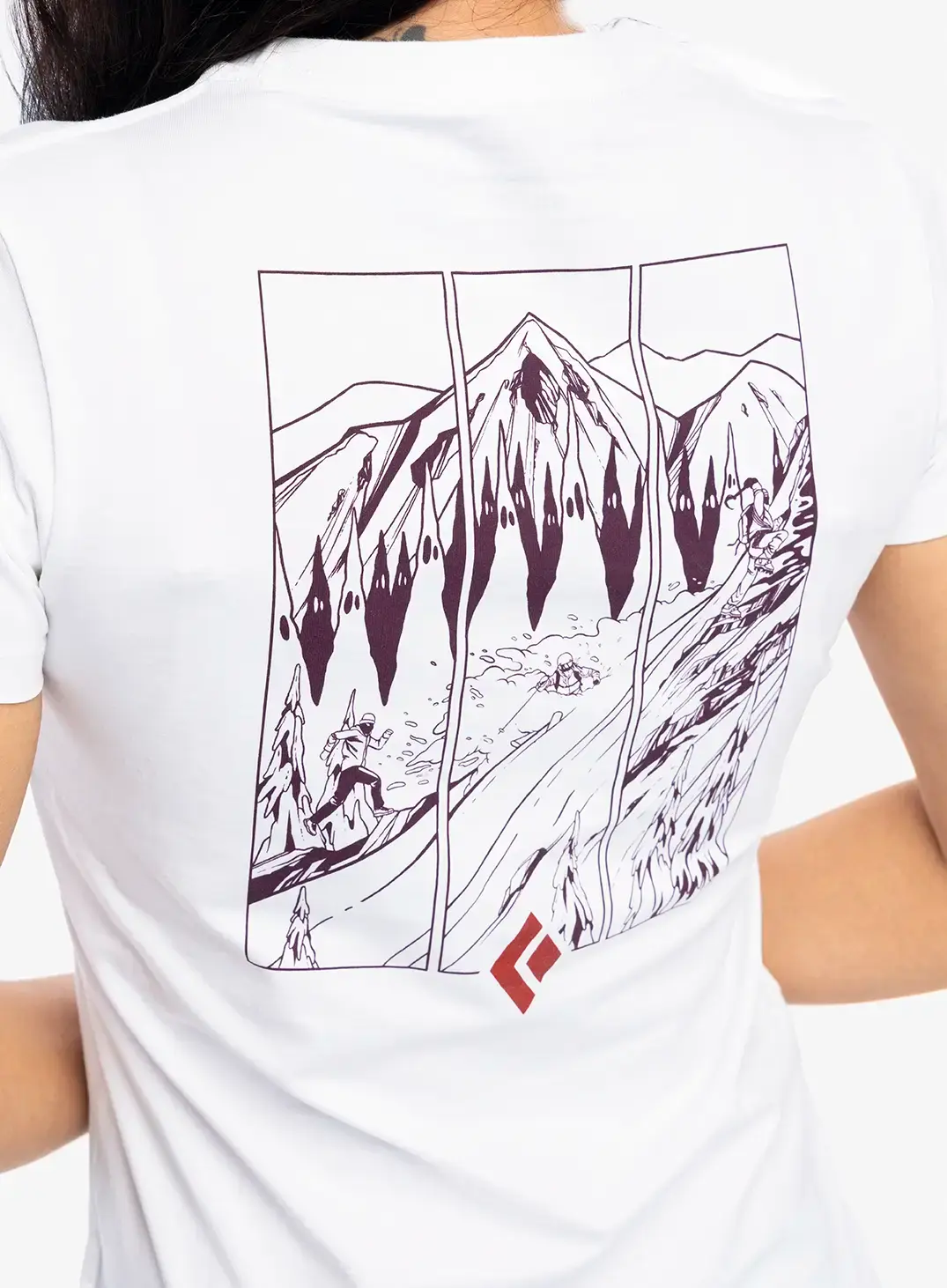 Dámské tričko s potiskem Black Diamond Multi Sport Tee S/S - white