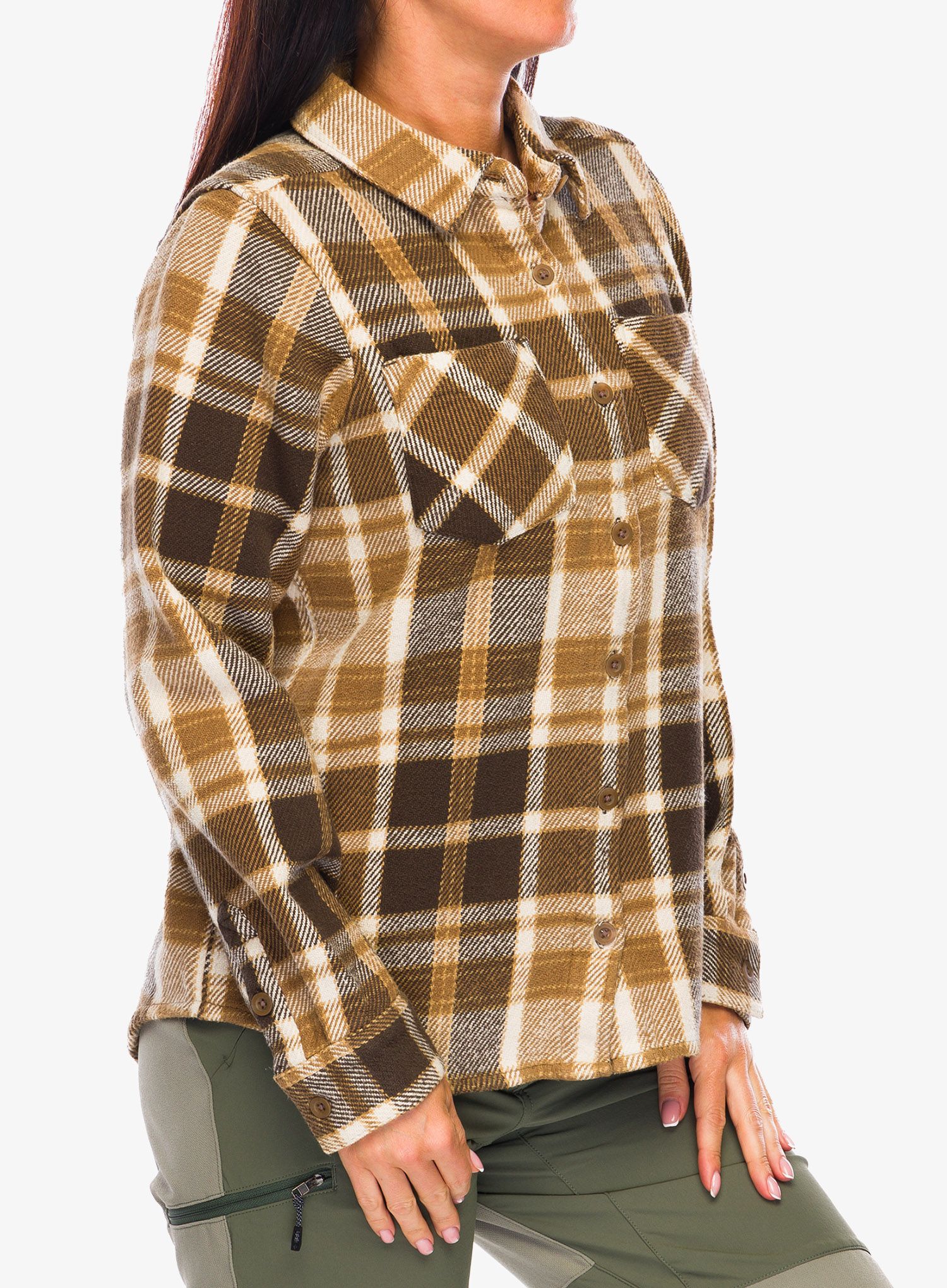 Dámská turistická košile Black Diamond Project Heavy Flannel - brown/plaid
