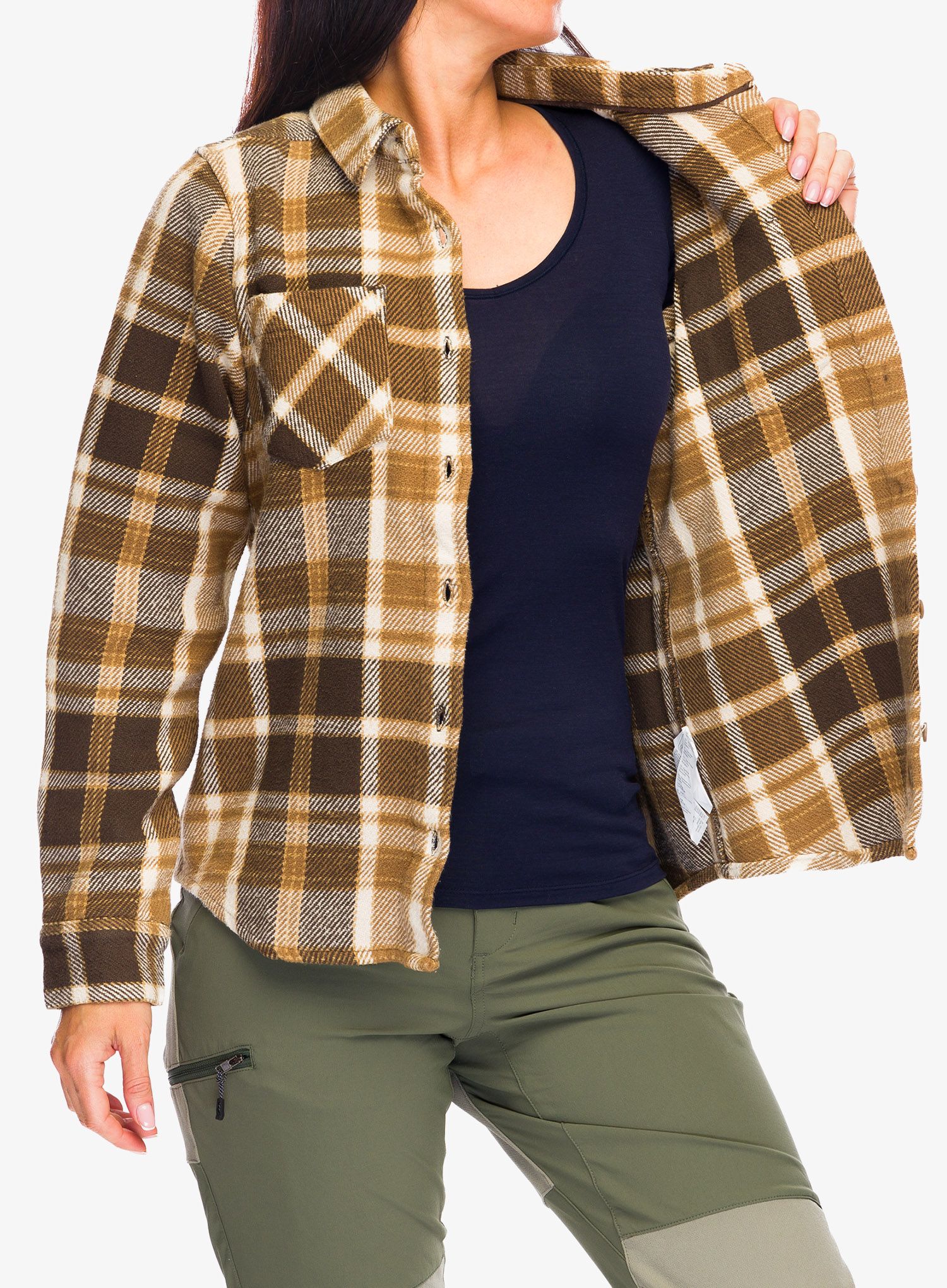Dámská turistická košile Black Diamond Project Heavy Flannel - brown/plaid