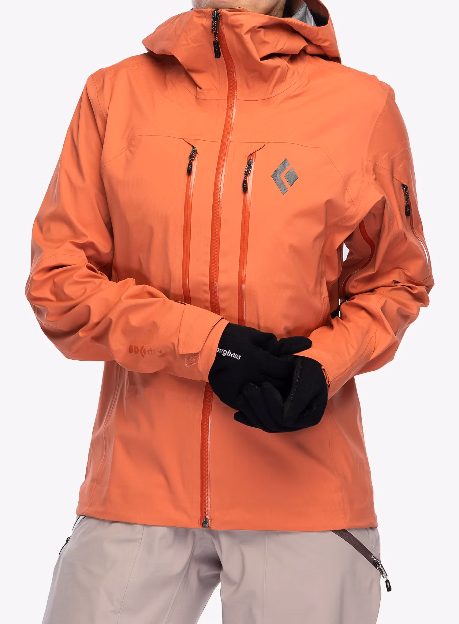 Dámská nepromokavá bunda s membránou Black Diamond Recon LT Shell - baja sunrise